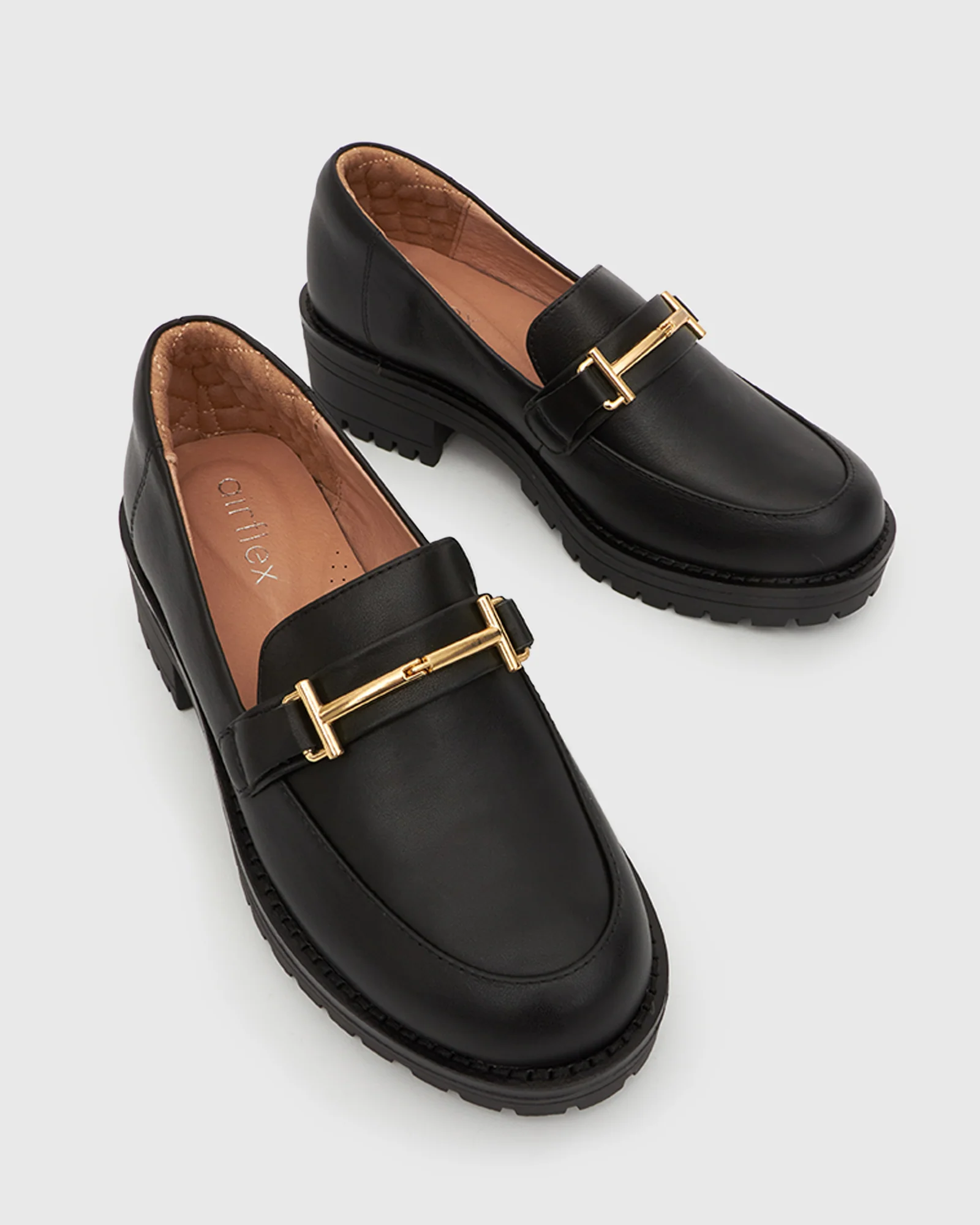 AGATHA Leather Heeled Loafers - Image 3