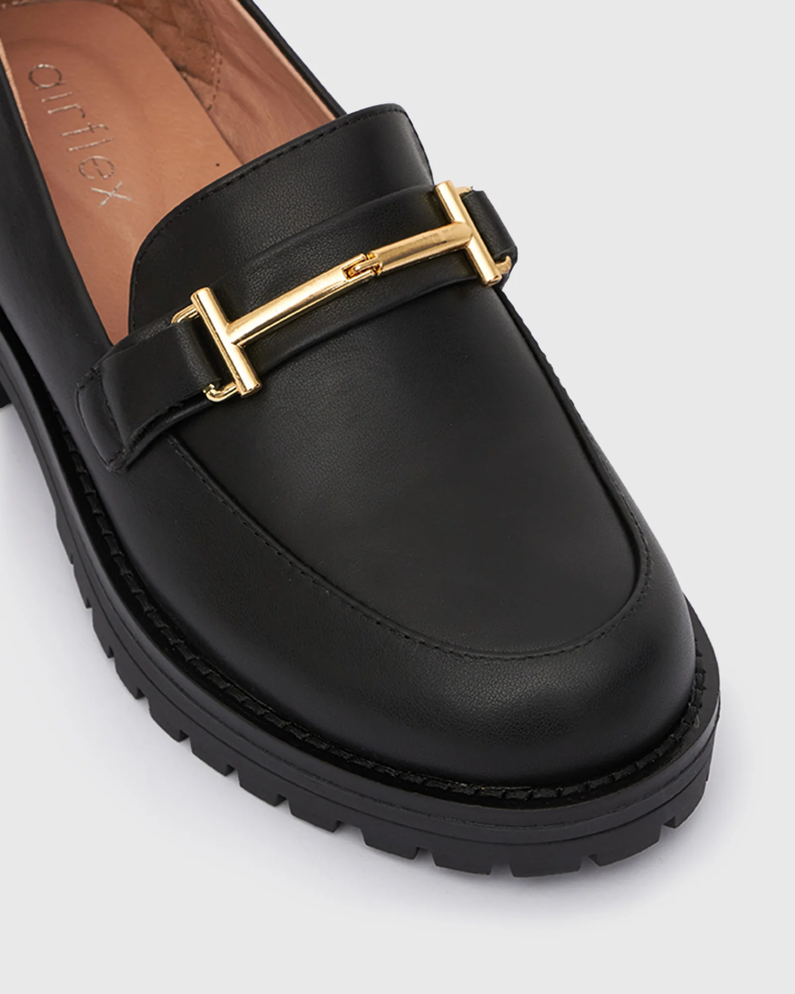 AGATHA Leather Heeled Loafers - Image 4
