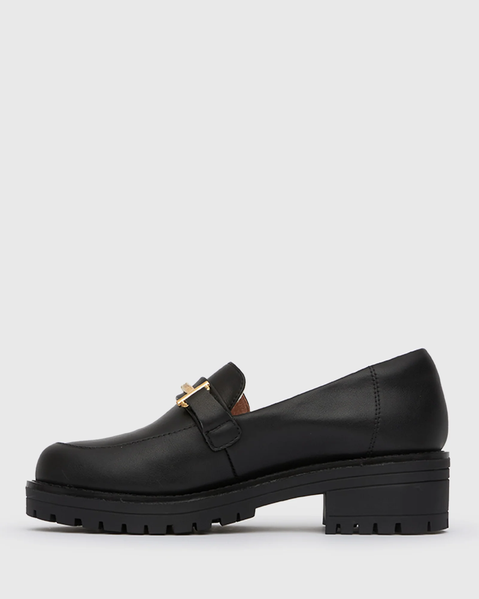 AGATHA Leather Heeled Loafers - Image 7