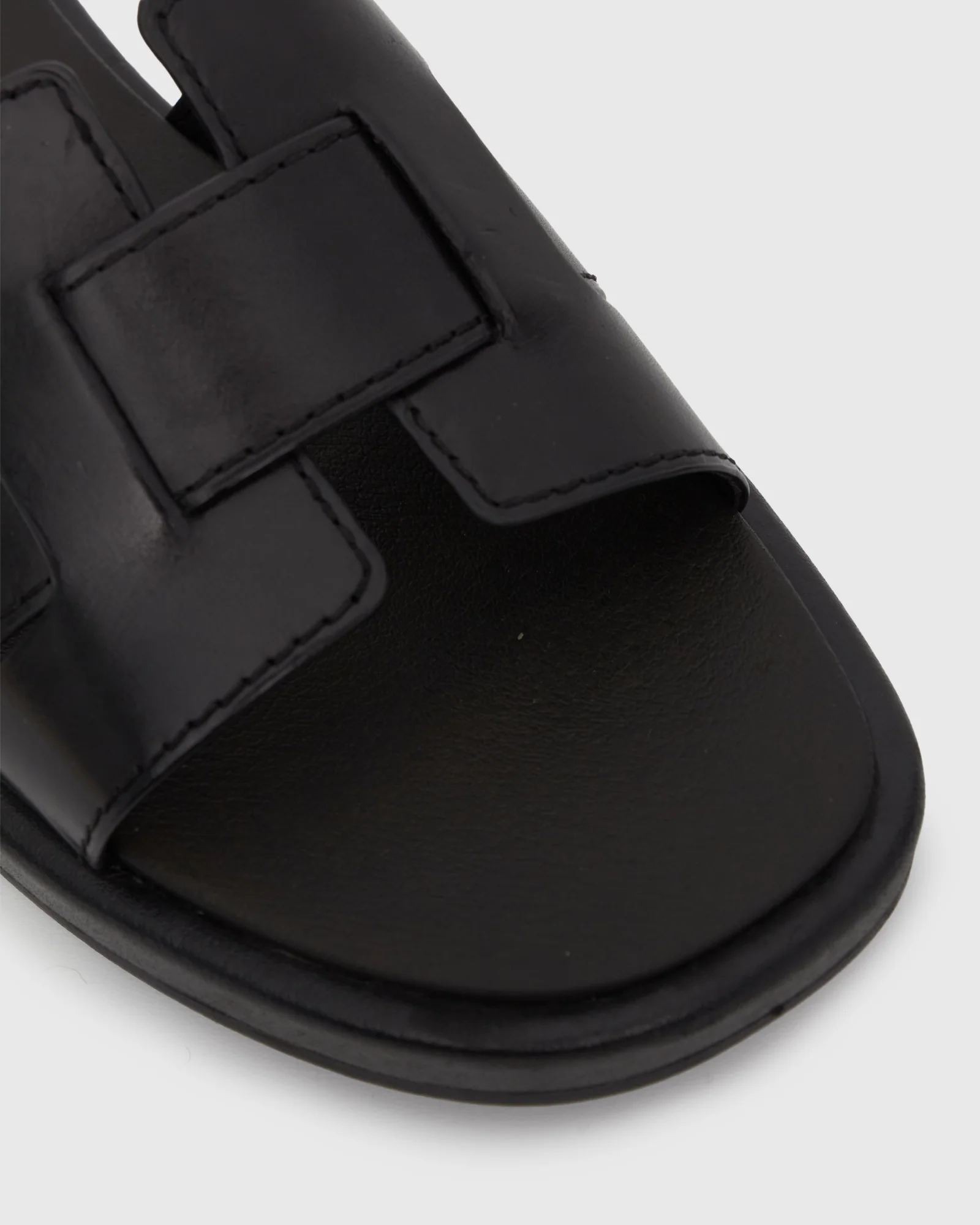BELLA Leather Flat Slides - Image 4