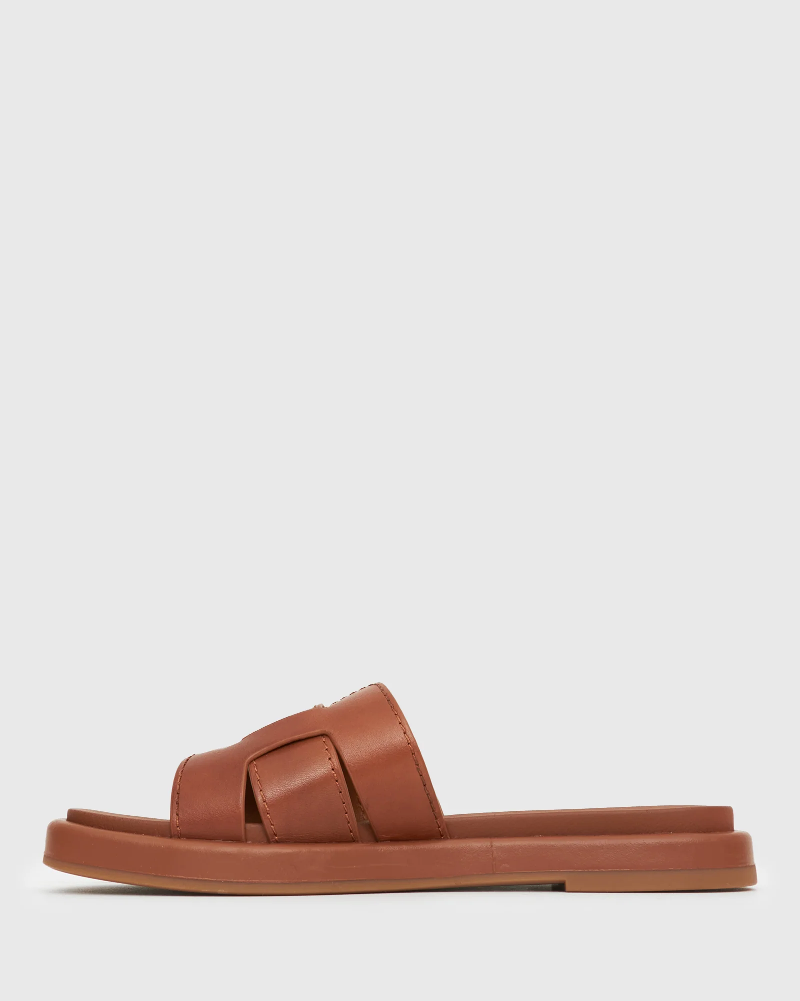 BELLA Leather Flat Slides - Image 3