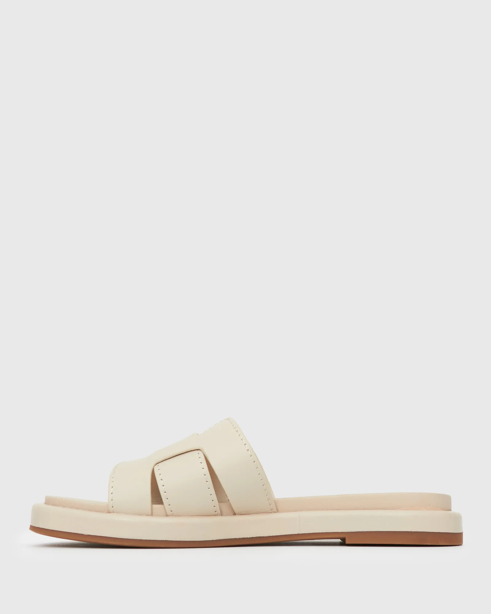 BELLA Leather Flat Slides - Image 3