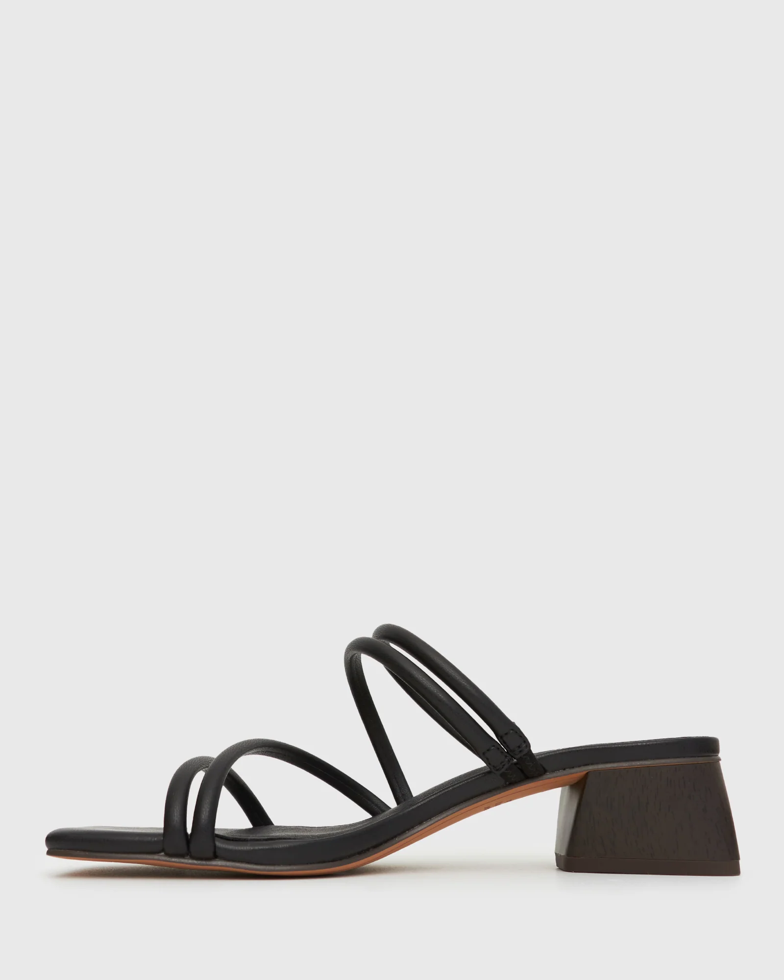 HALLIE Low Wooden Block Heel Mules - Image 3
