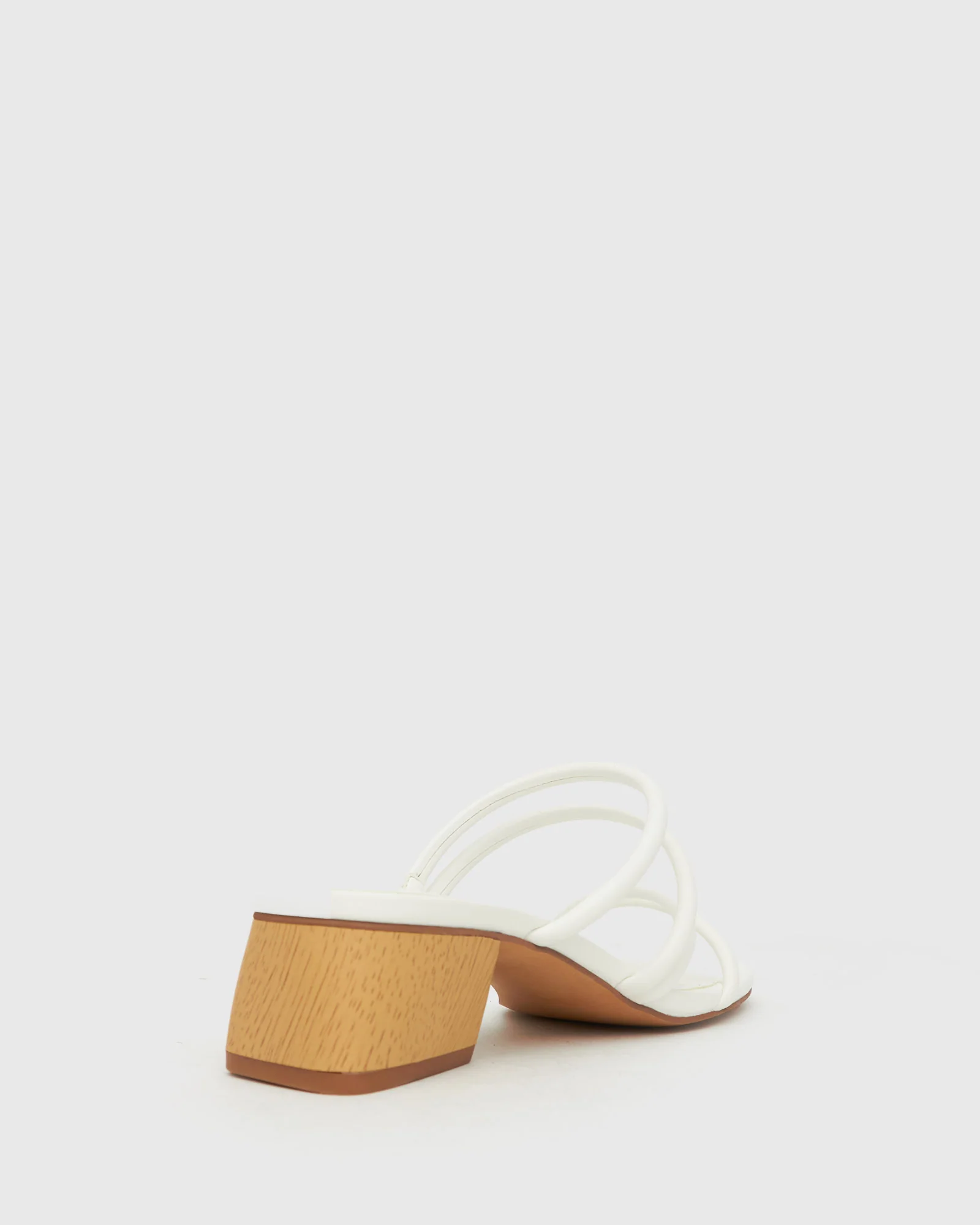 HALLIE Low Wooden Block Heel Mules - Image 4