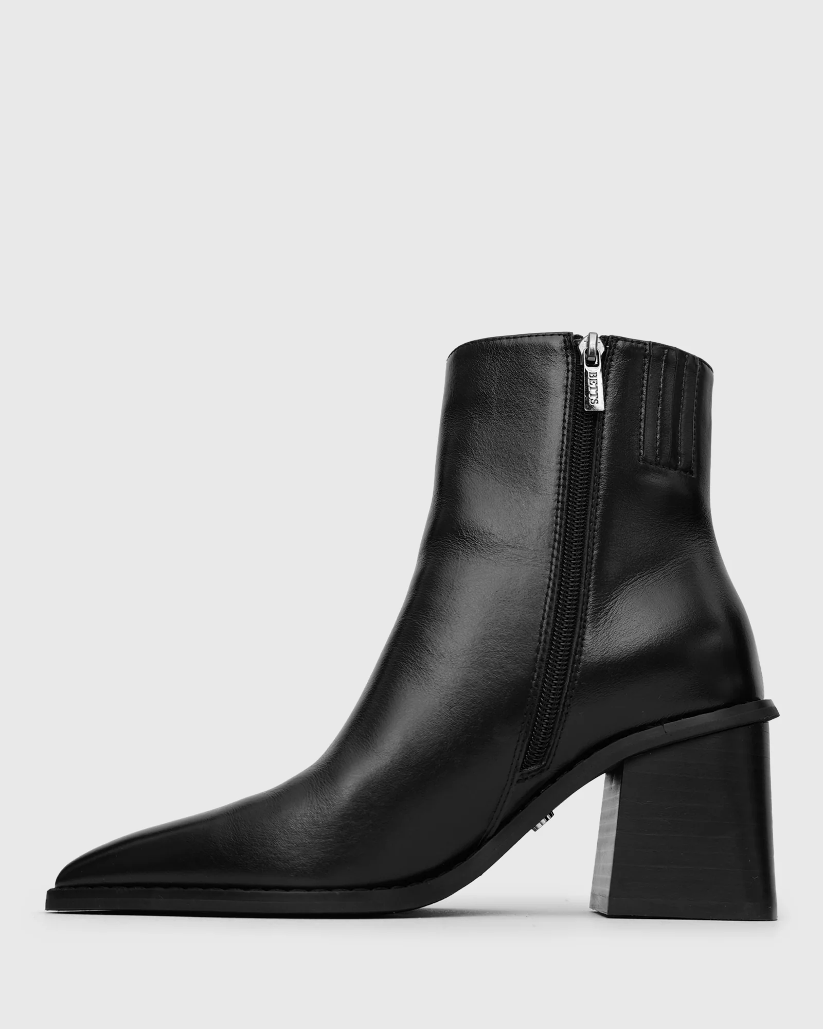 DANGER Leather Pointed Ankle Boots - Image 3