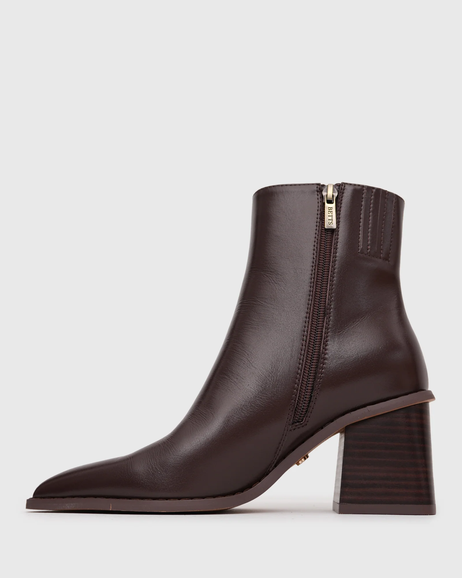 DANGER Leather Pointed Ankle Boots - Image 3