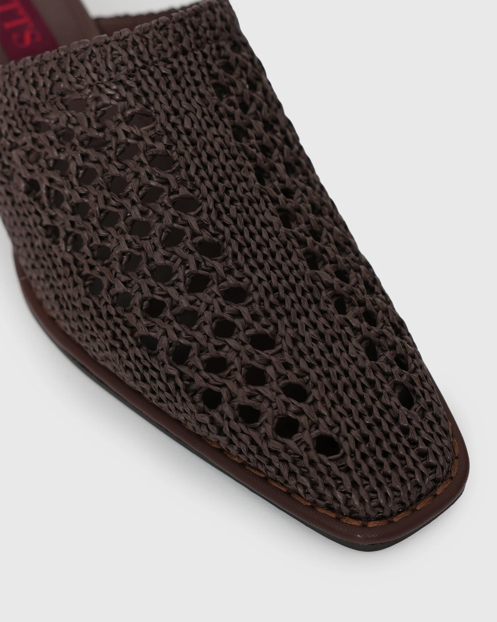 PRE-ORDER DORA Woven Low Heel Mule Shoes - Image 2