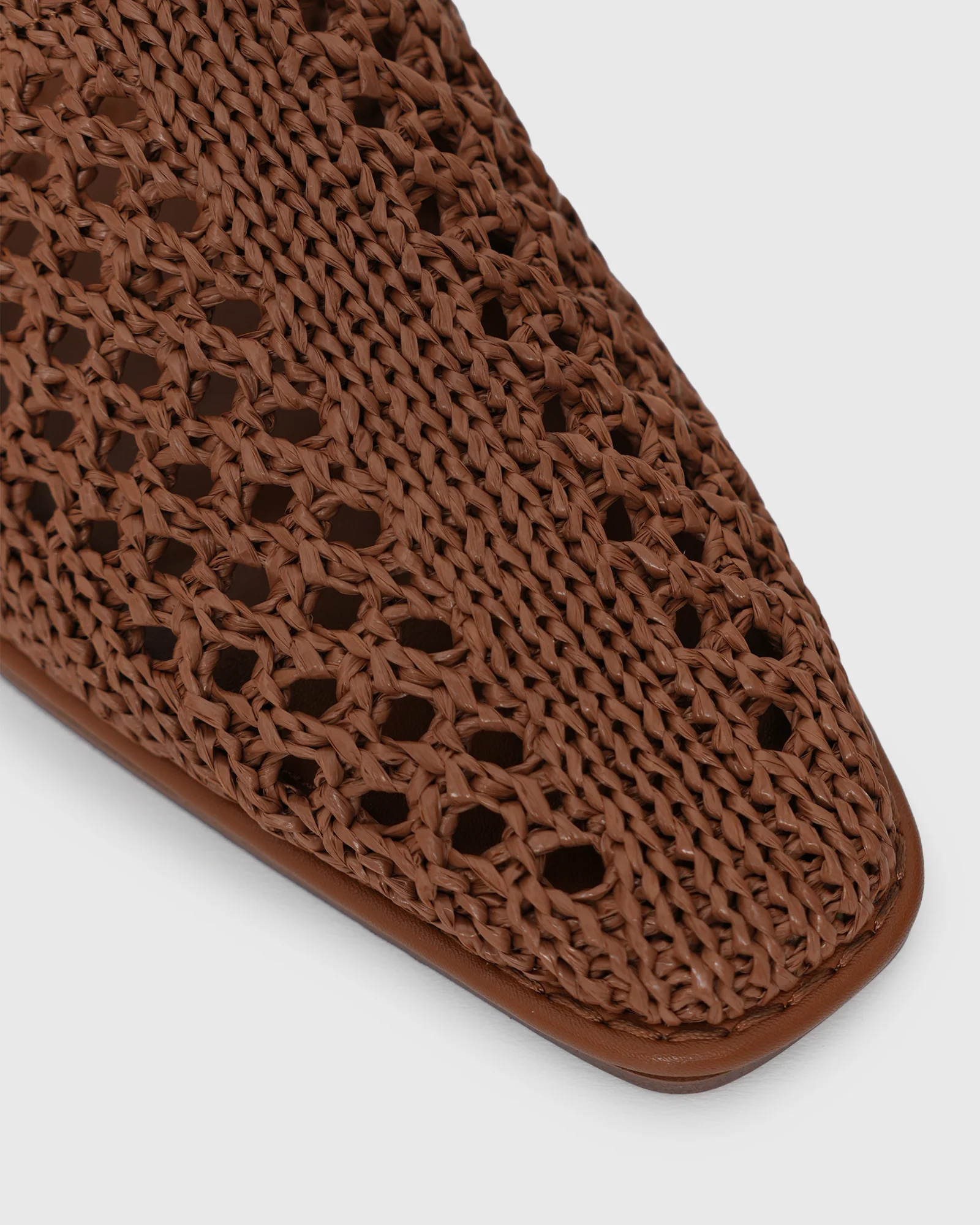 PRE-ORDER DORA Woven Low Heel Mule Shoes - Image 2