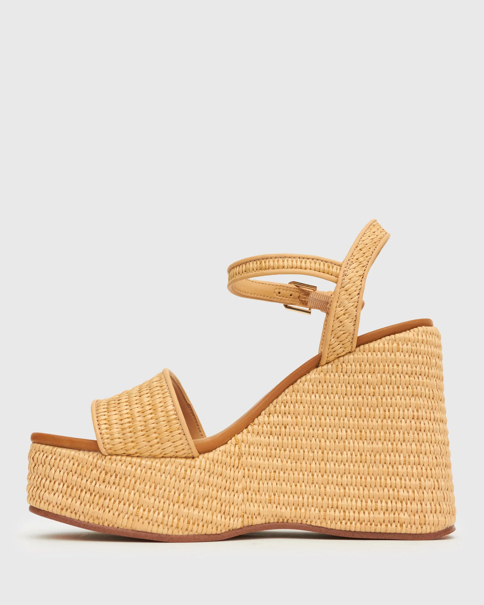 FAME Raffia Platform Wedges - Image 3