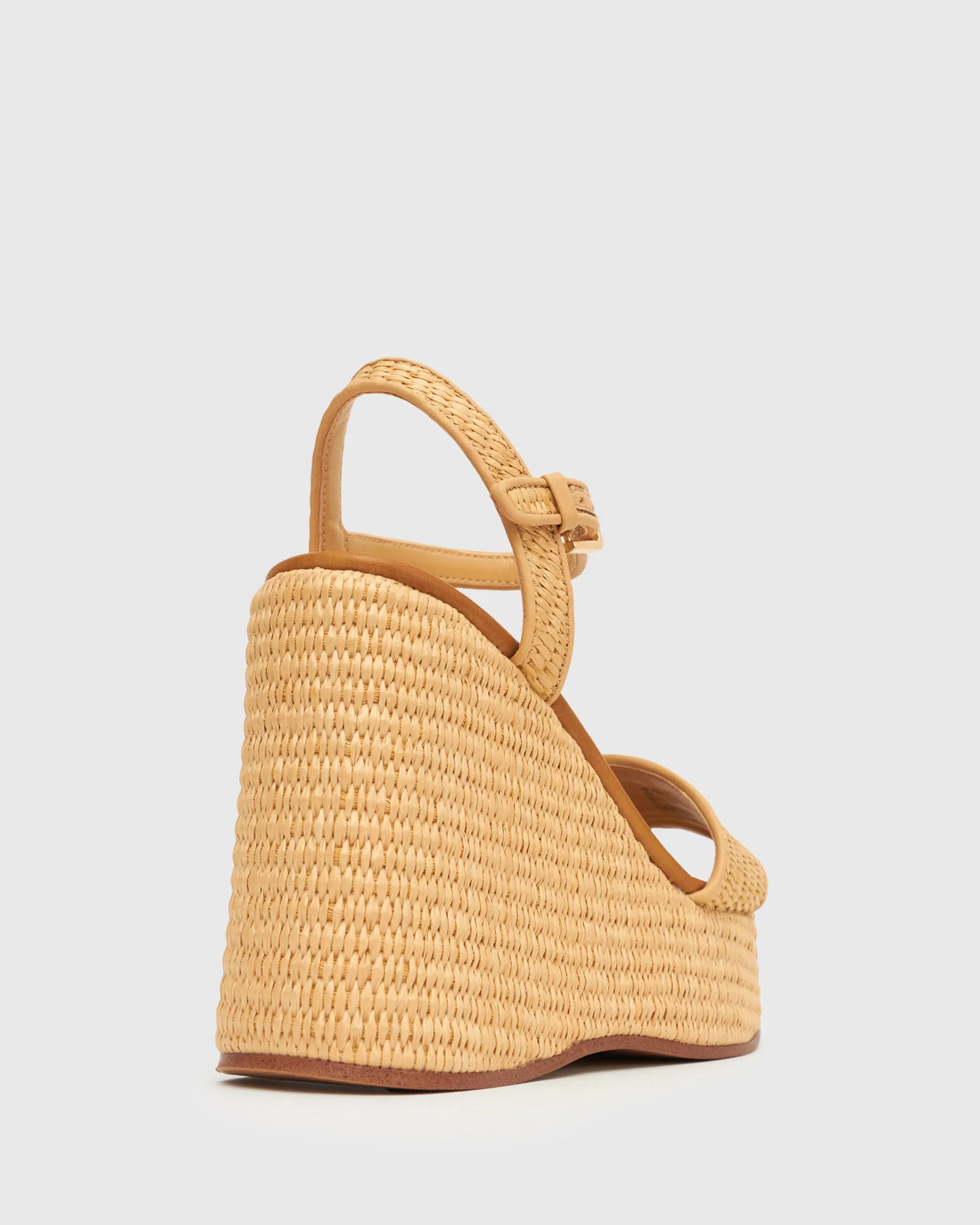 FAME Raffia Platform Wedges - Image 4