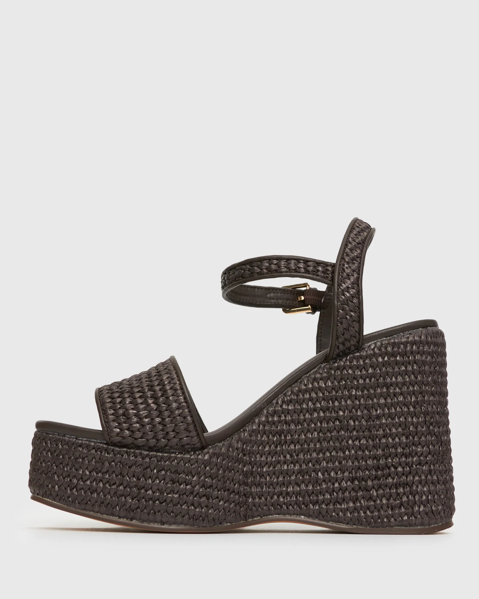 FAME Raffia Platform Wedges - Image 3