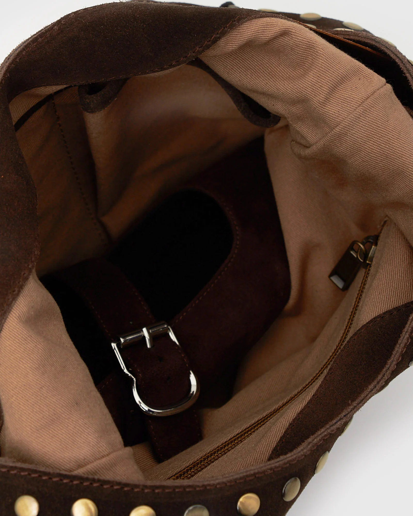 FREYA-S Suede Leather Stud Bag - Image 4