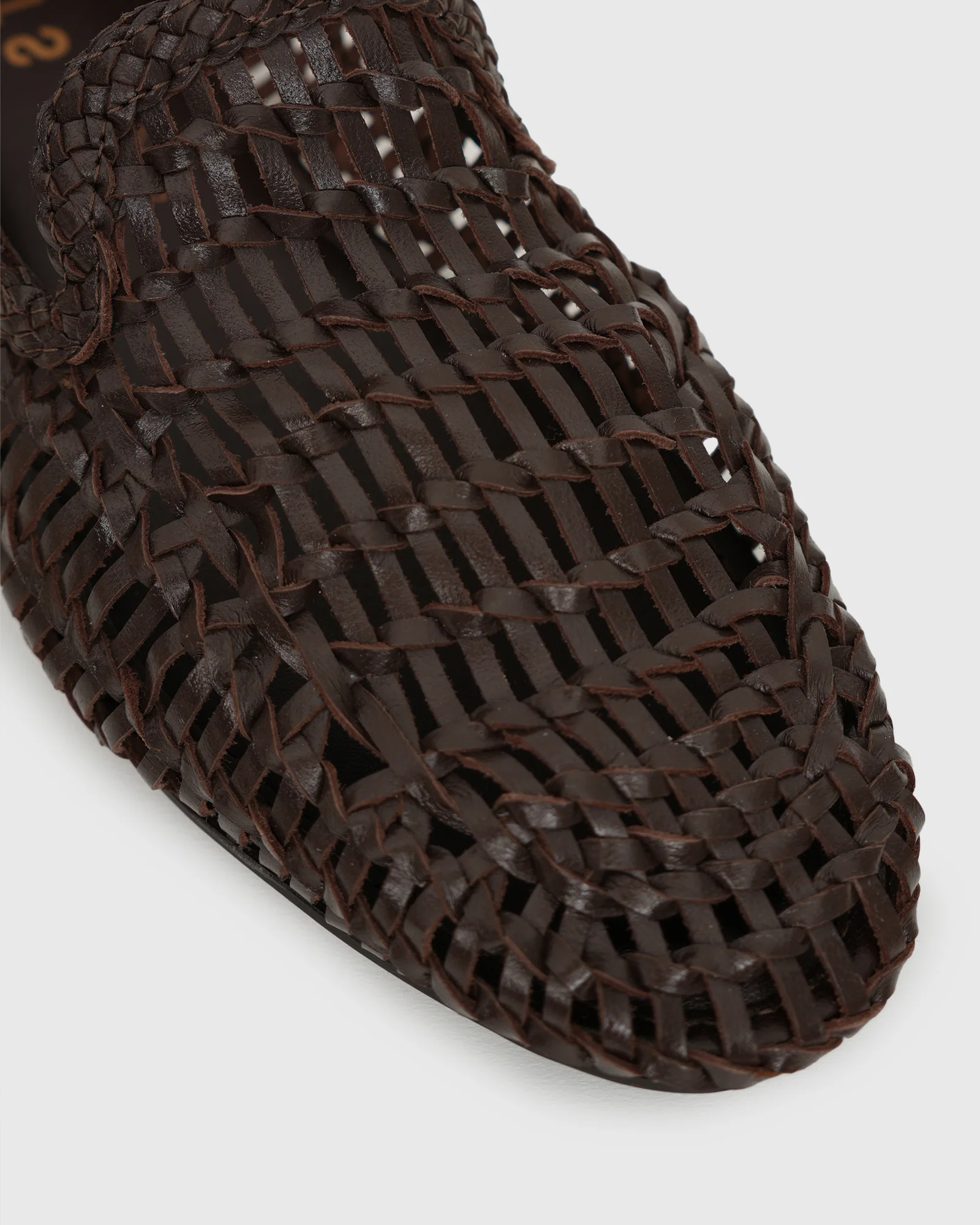 GABRIELA Leather Woven Loafers - Image 2