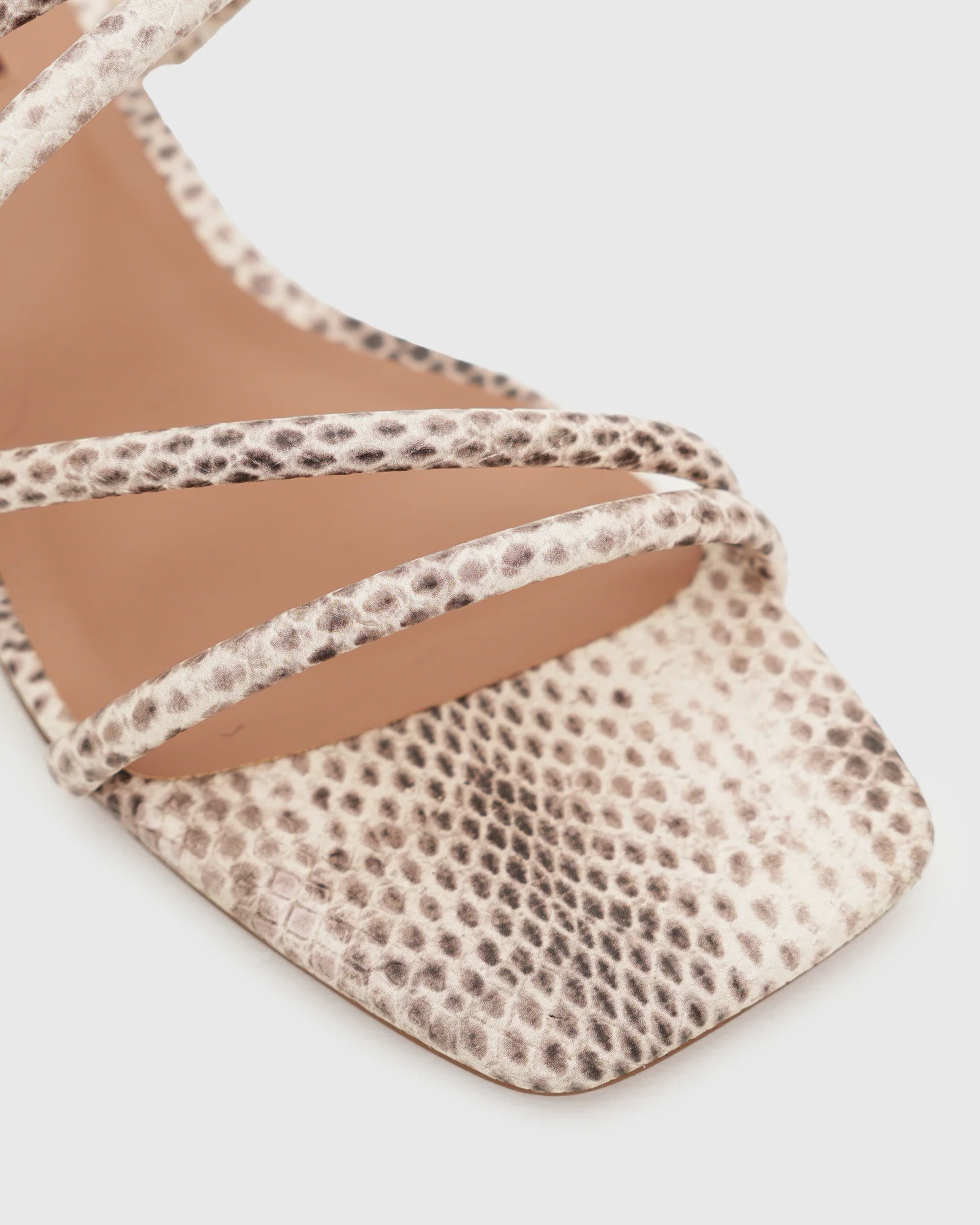 HALLIE Low Wooden Block Heel Mules - Image 3