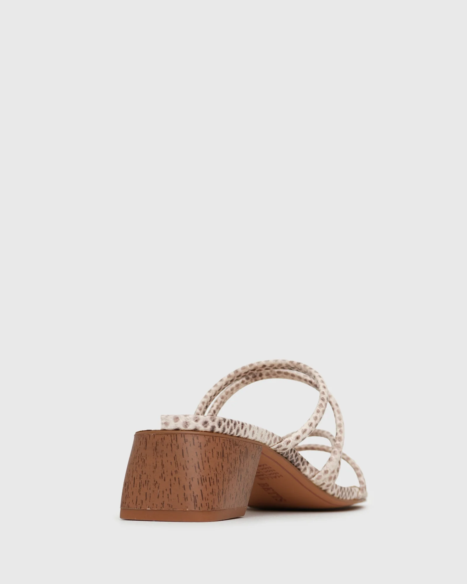 HALLIE Low Wooden Block Heel Mules - Image 5