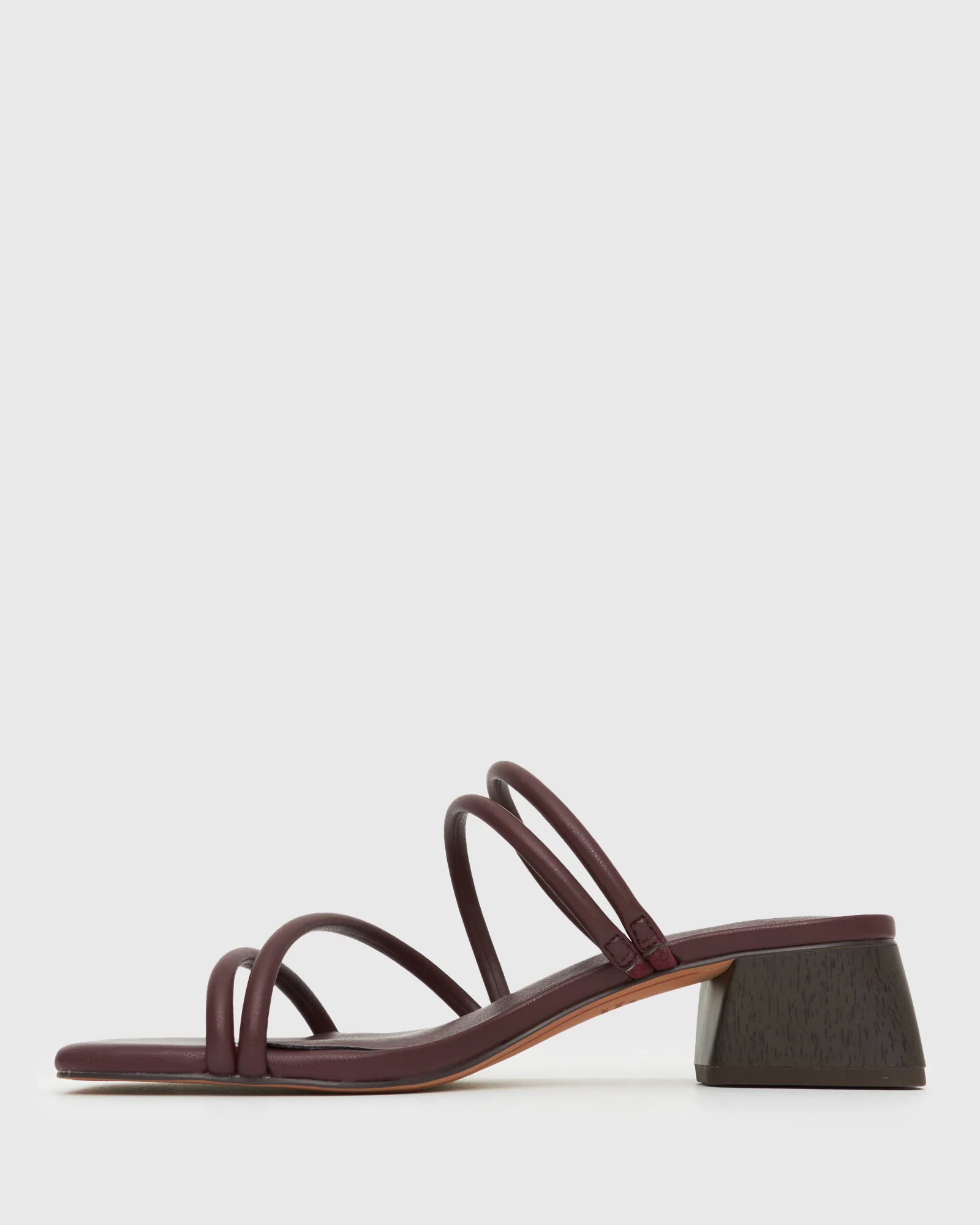 HALLIE Low Wooden Block Heel Mules - Image 5