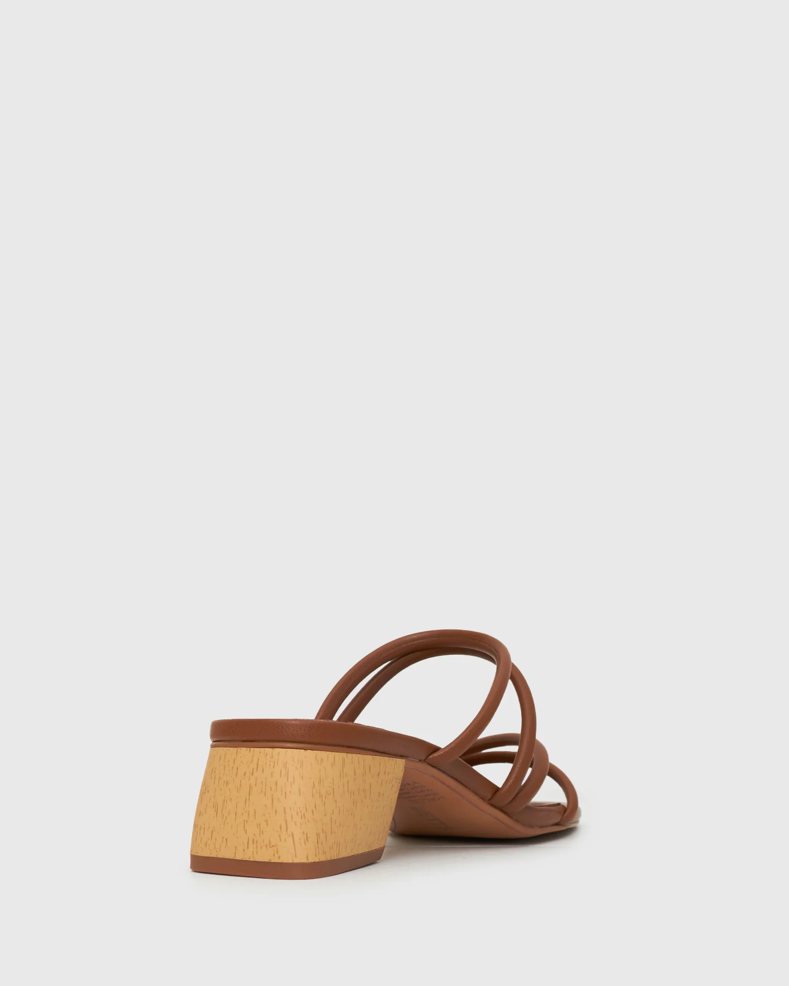 HALLIE Low Wooden Block Heel Mules - Image 4