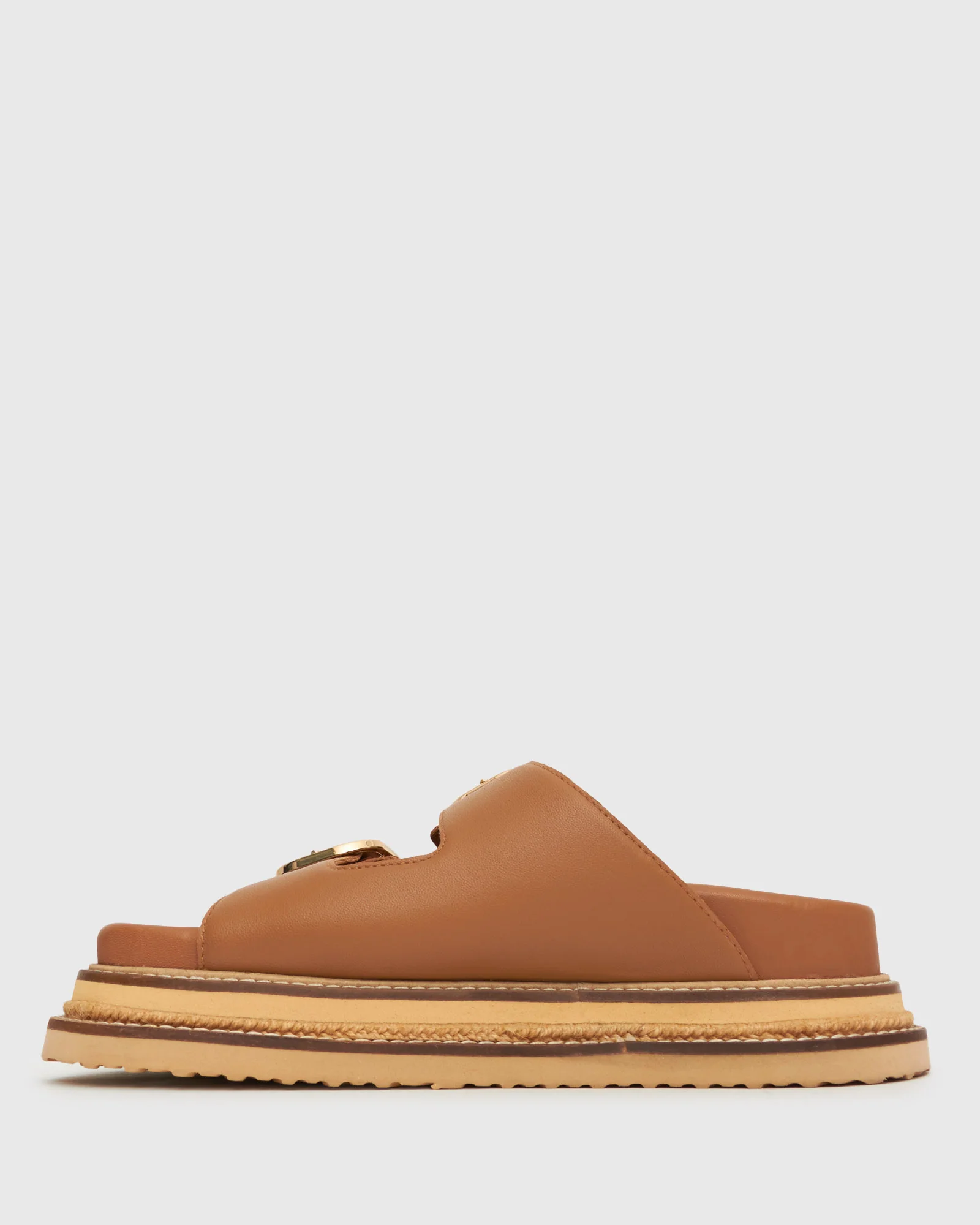 HARLAND Leather Flatform Slides - Image 3