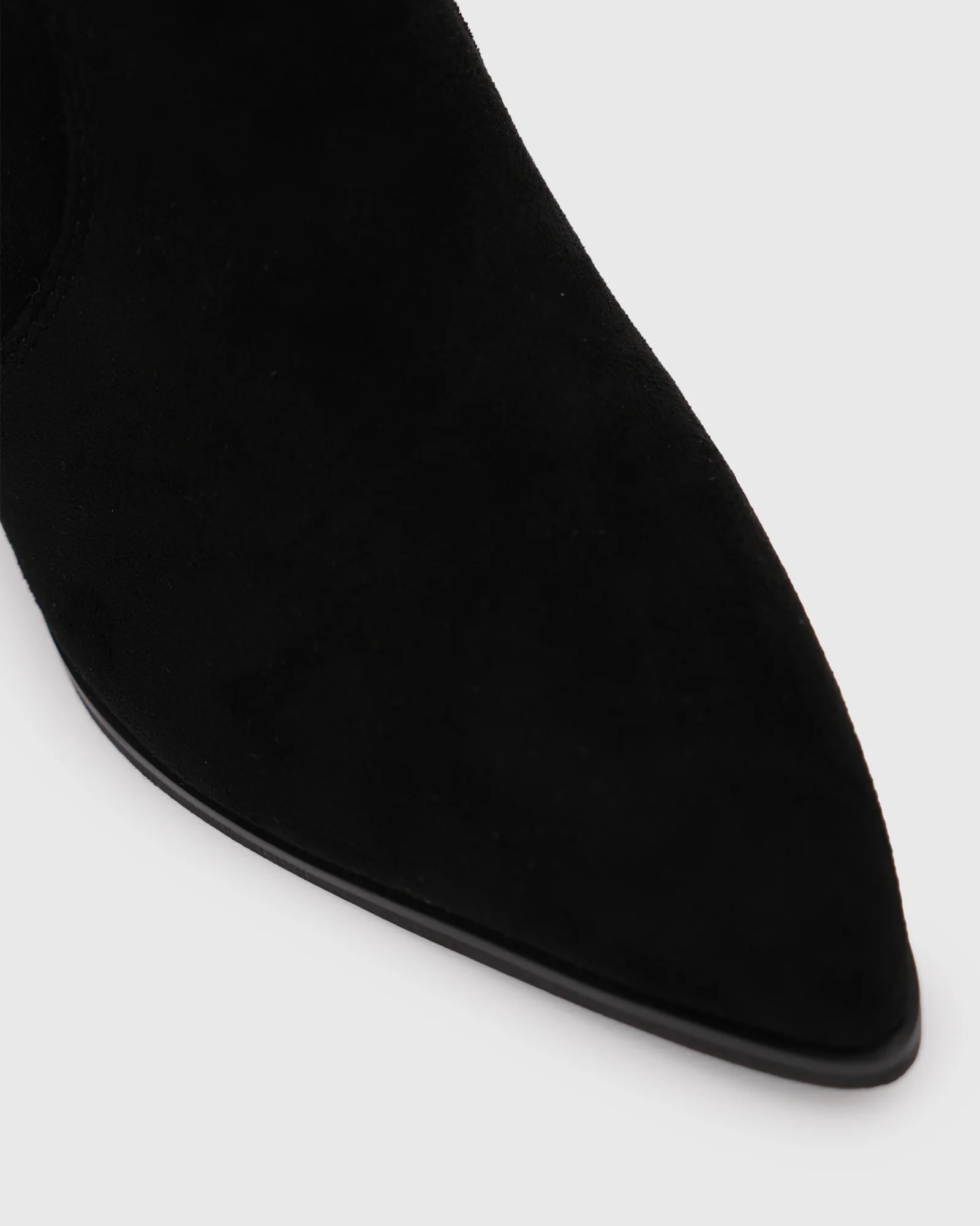 HONOUR Faux Suede Stretch Sock Boots - Image 2
