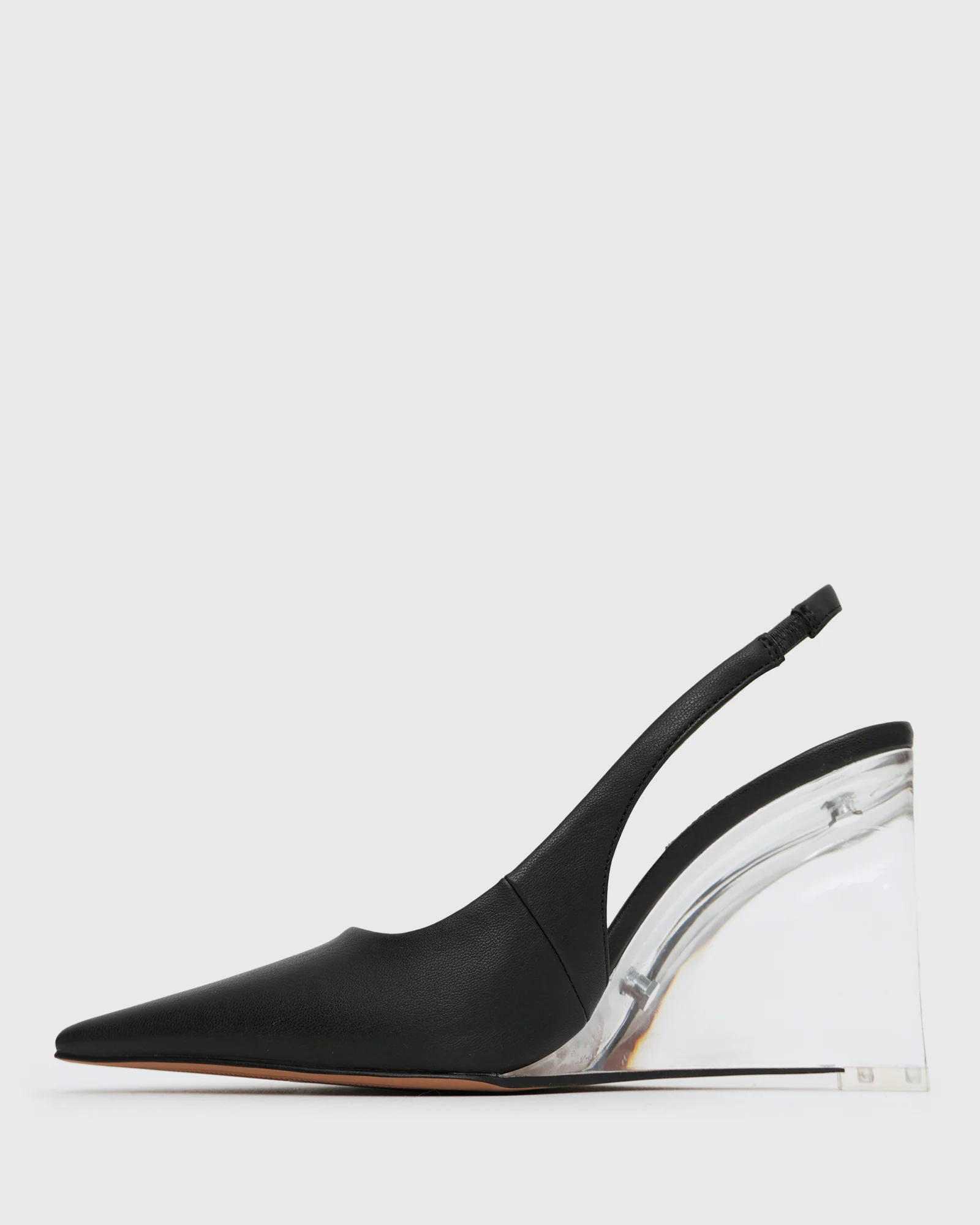 PRE-ORDER KANE Pointy Toe Slingback Wedge Shoes - Image 3