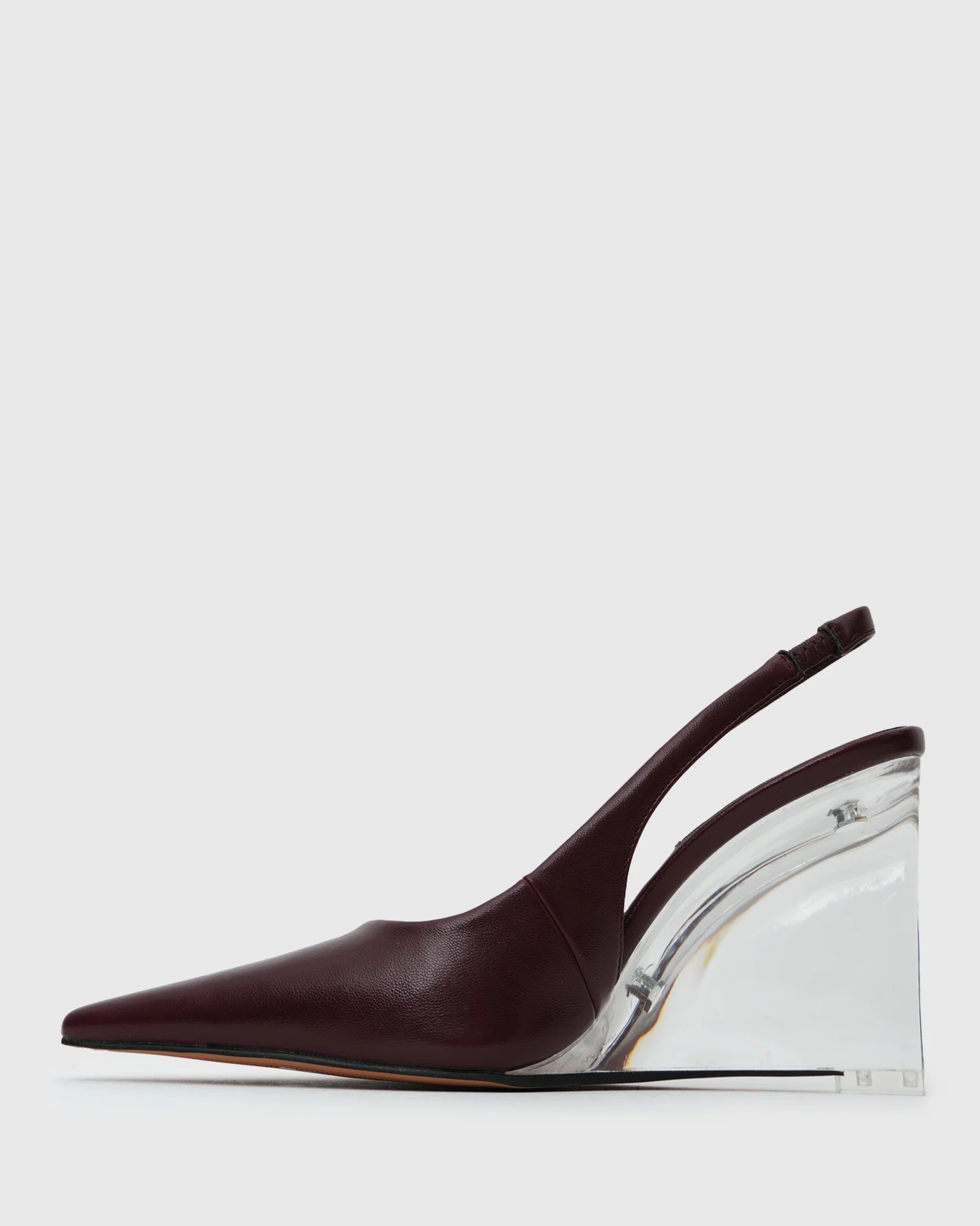 PRE-ORDER KANE Pointy Toe Slingback Wedge Shoes - Image 3