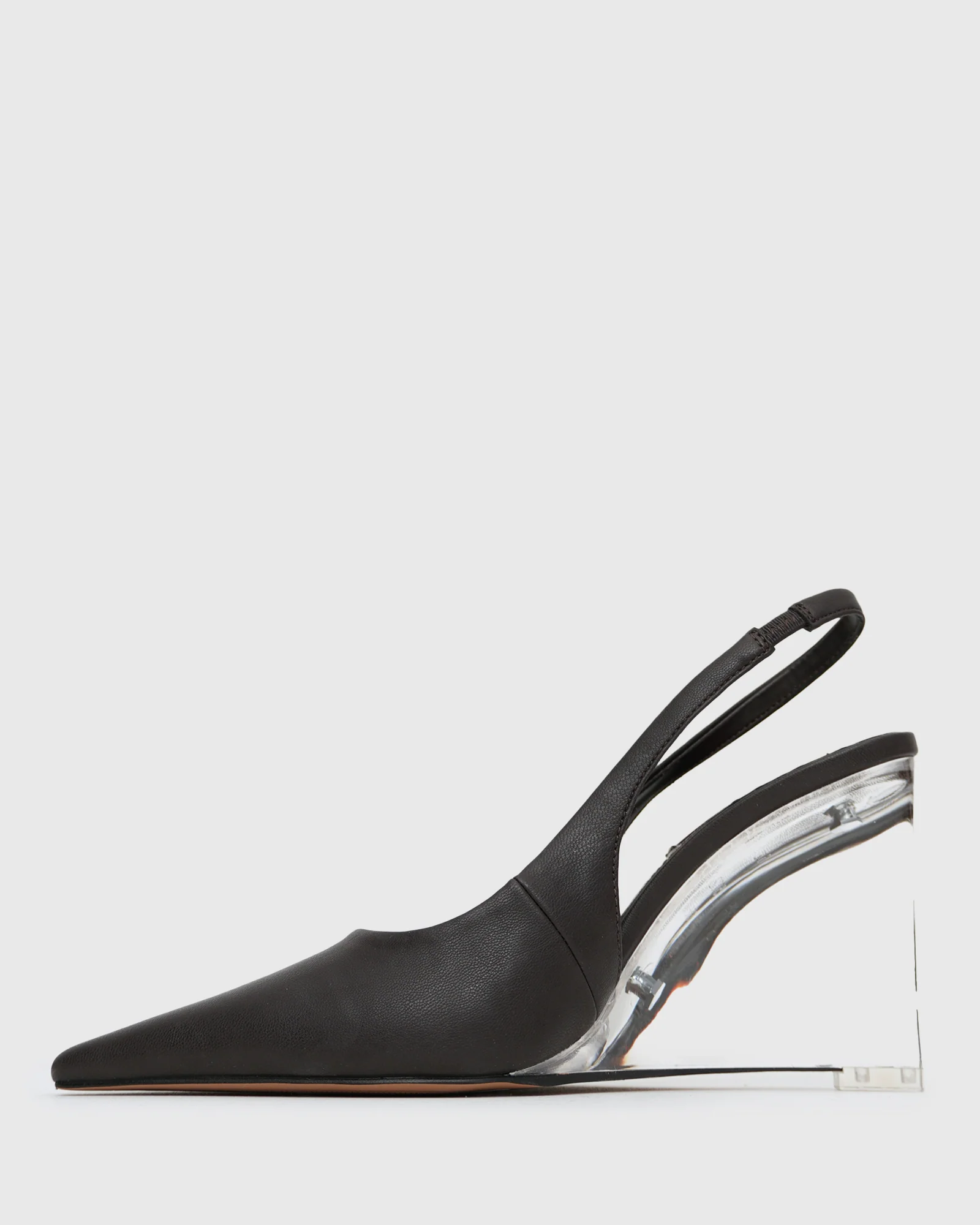 KANE Pointy Toe Slingback Wedge Shoes - Image 4