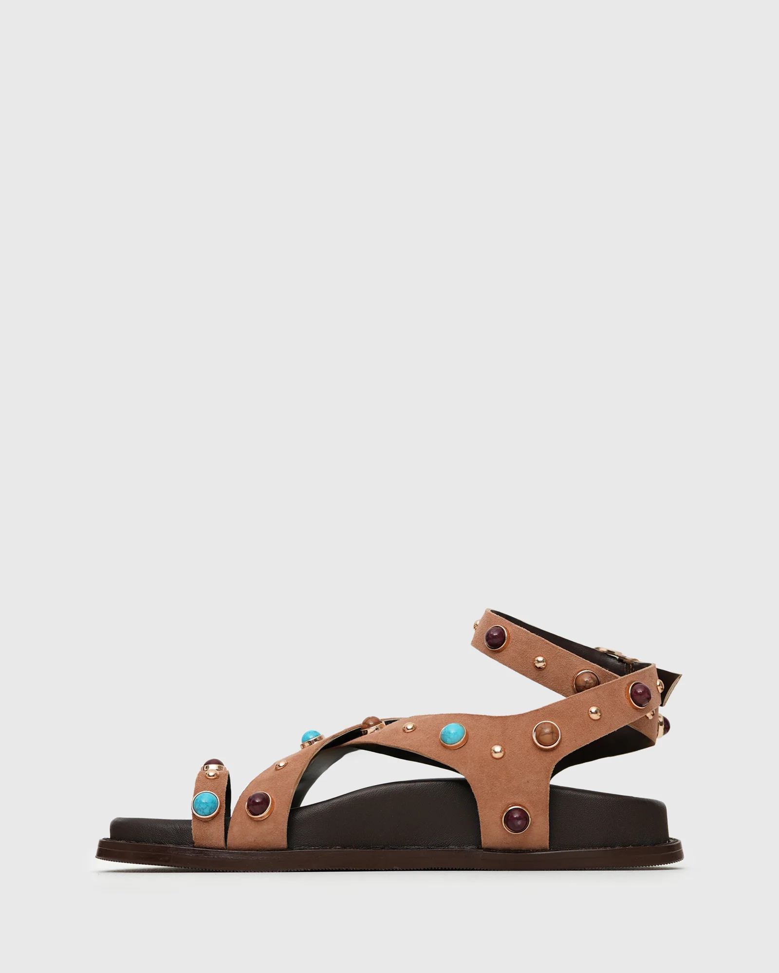 MALIBU STUD JUNIOR Leather Sandals - Image 3