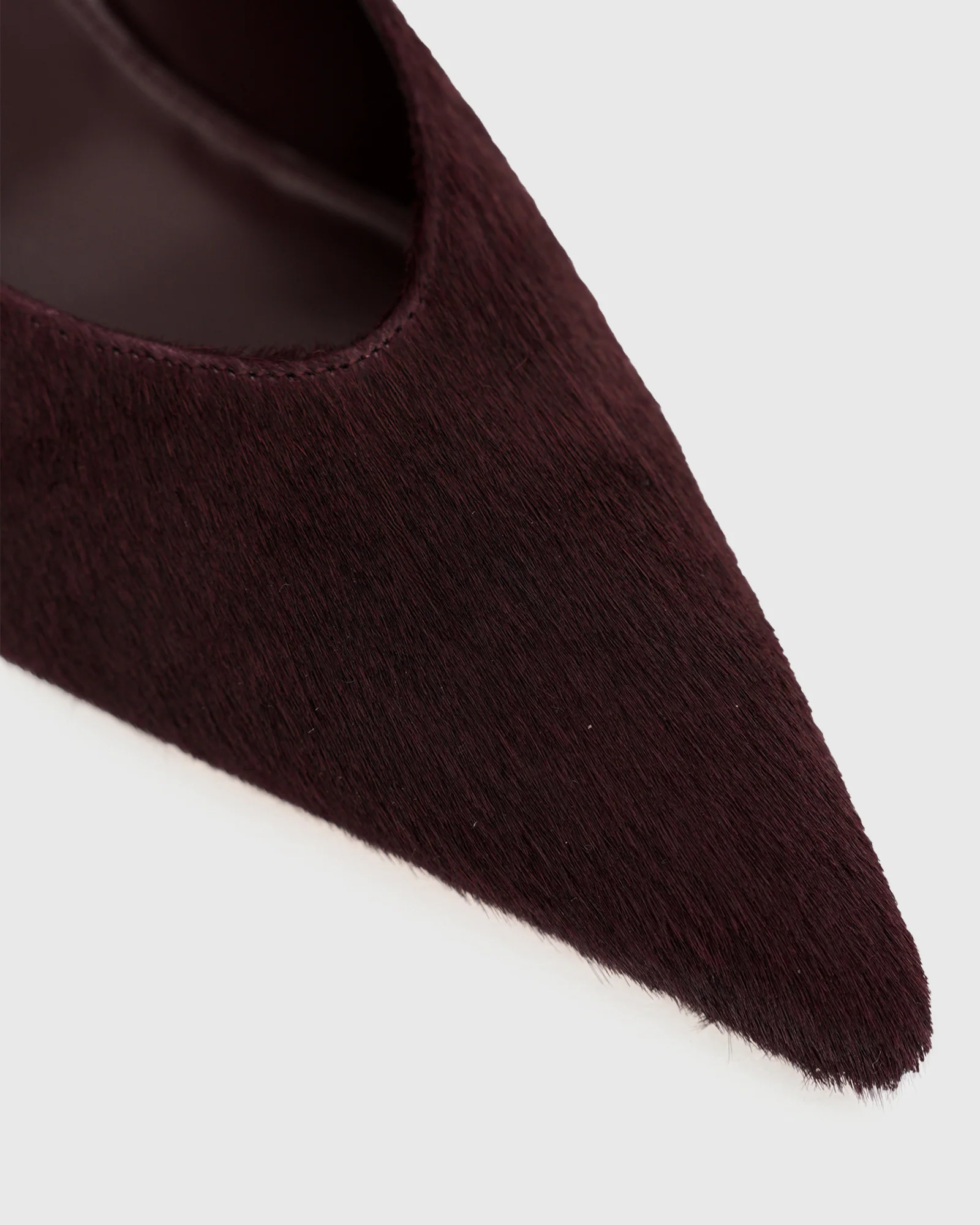 PRE-ORDER MATCHA Leather Pony Hair Mules - Image 3