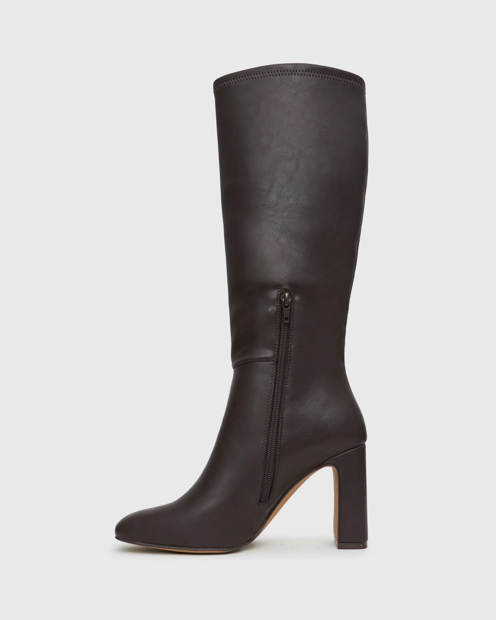 PRIME Block Heel Knee High Boots - Image 3