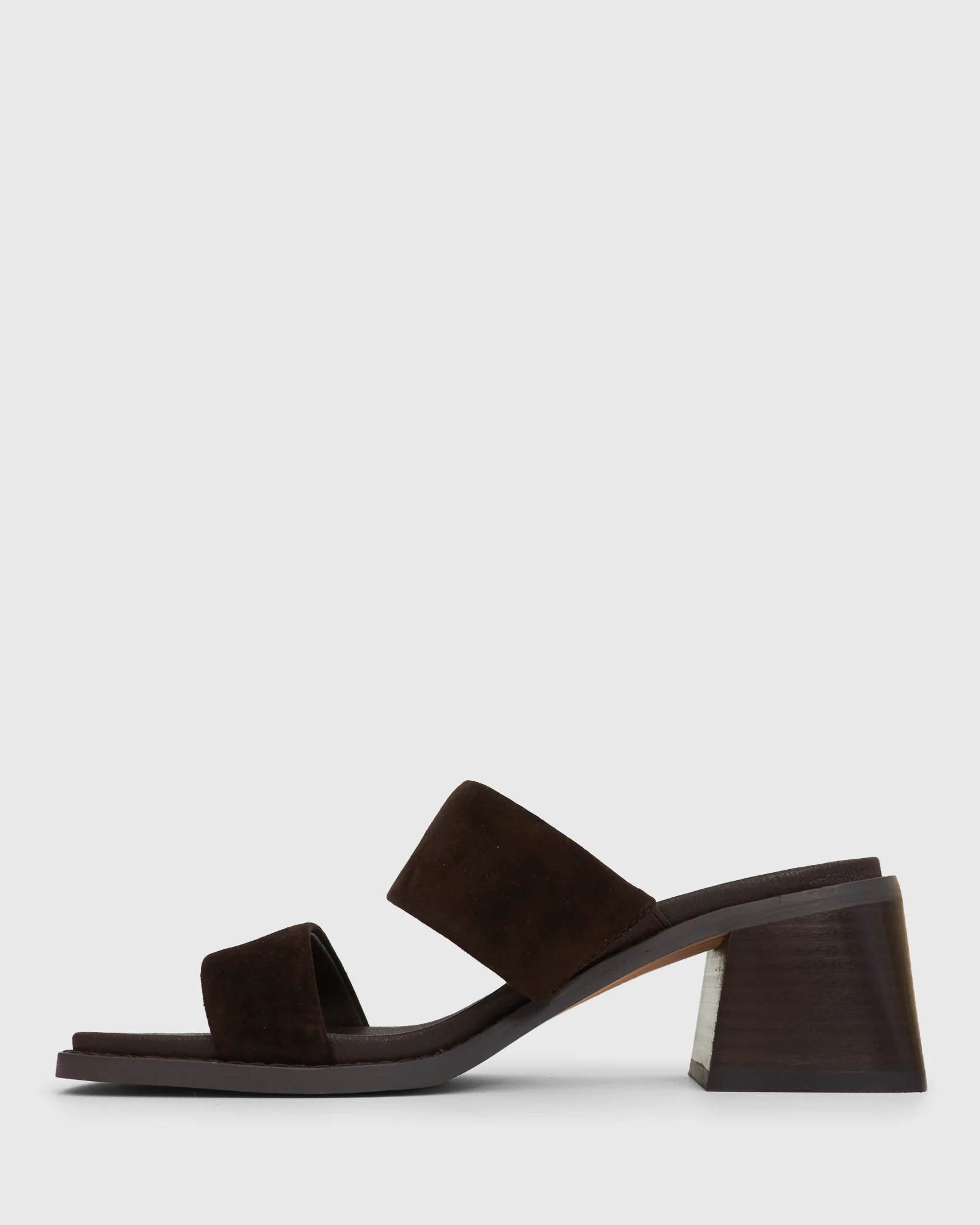 PRINCE Leather Block Heel Mules - Image 3