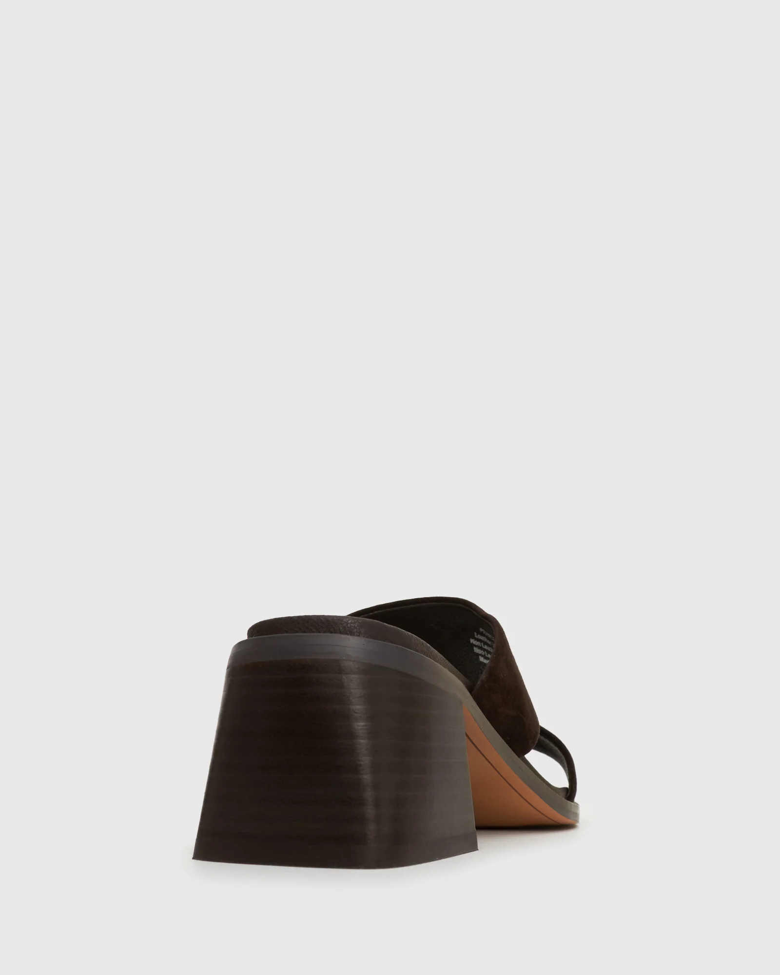 PRINCE Leather Block Heel Mules - Image 4