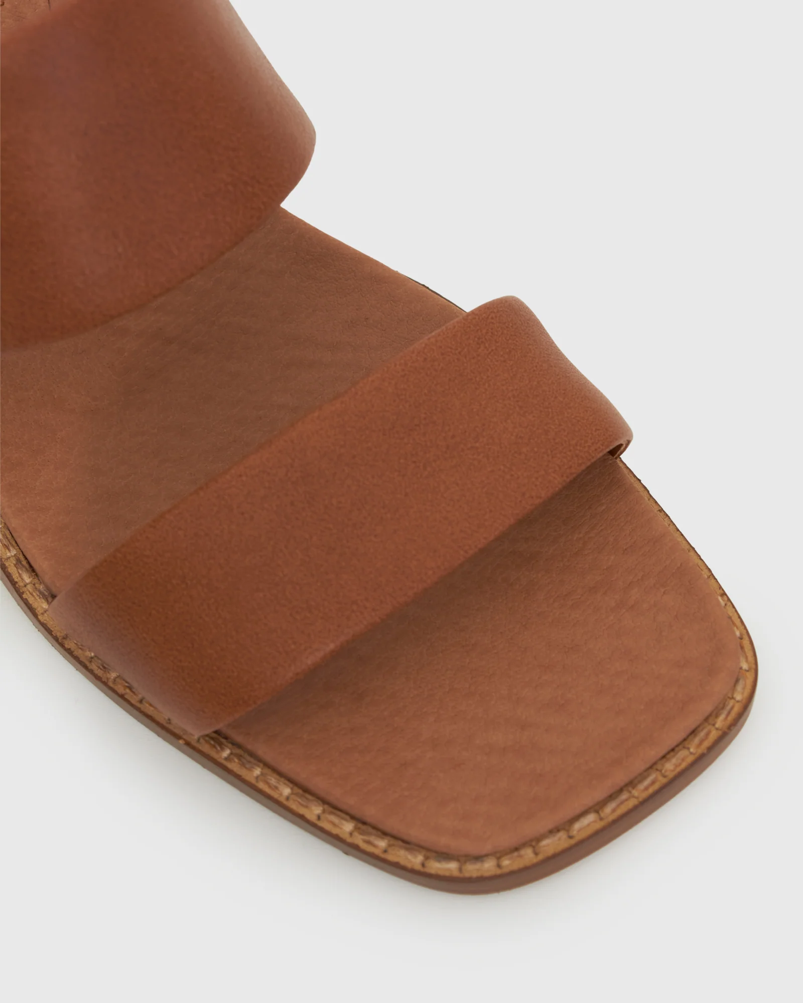 PRINCE Leather Block Heel Mules - Image 2