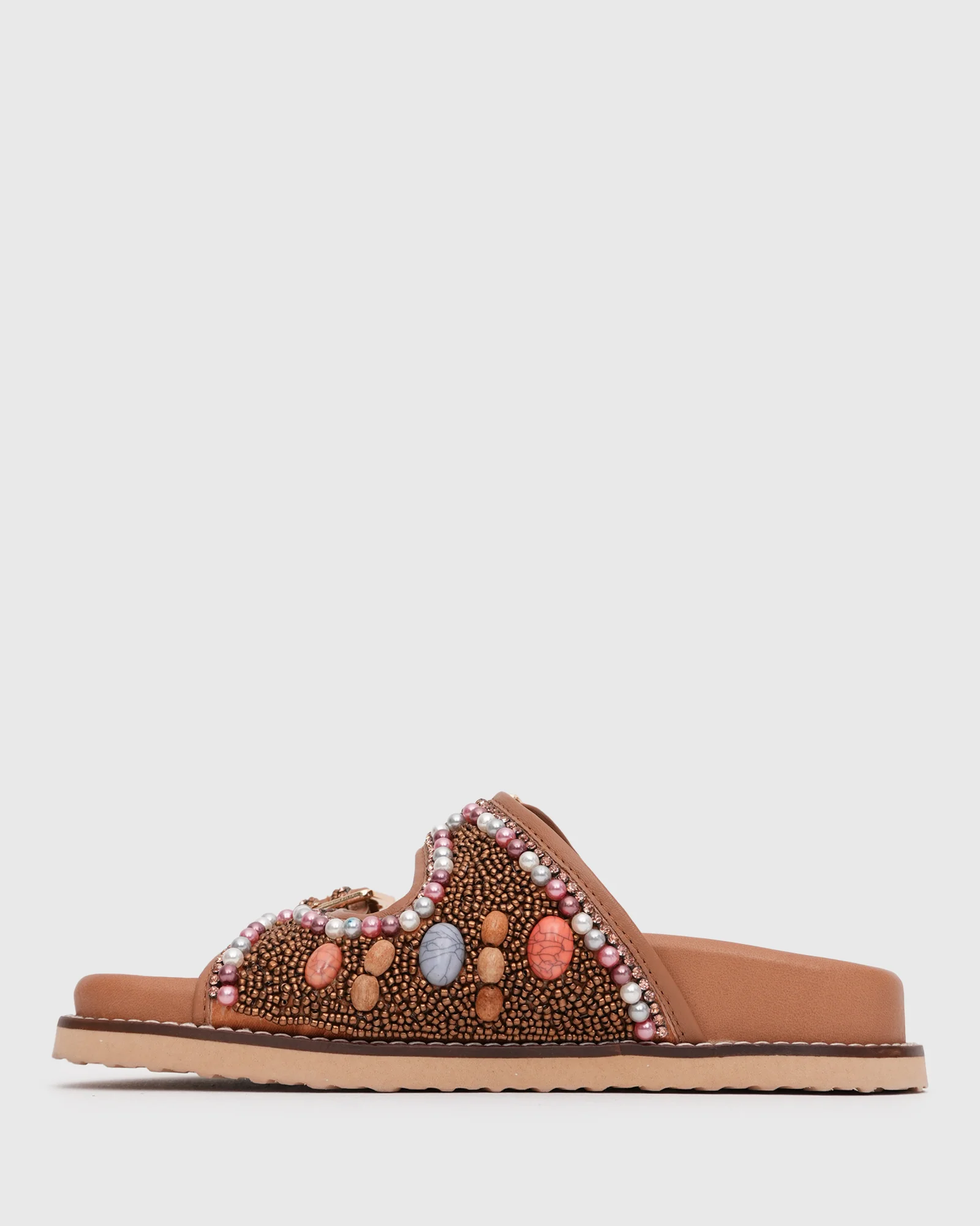 REFLECTION Leather Casual Slides - Image 5