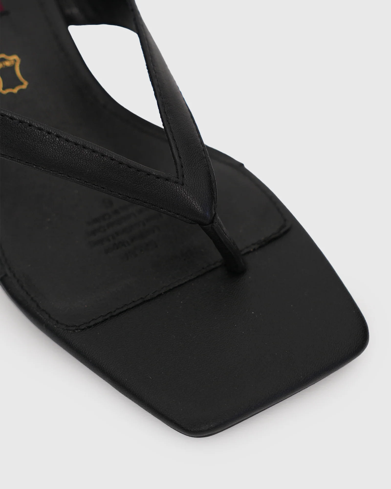 SALSA Leather Thong Mule Sandals - Image 2