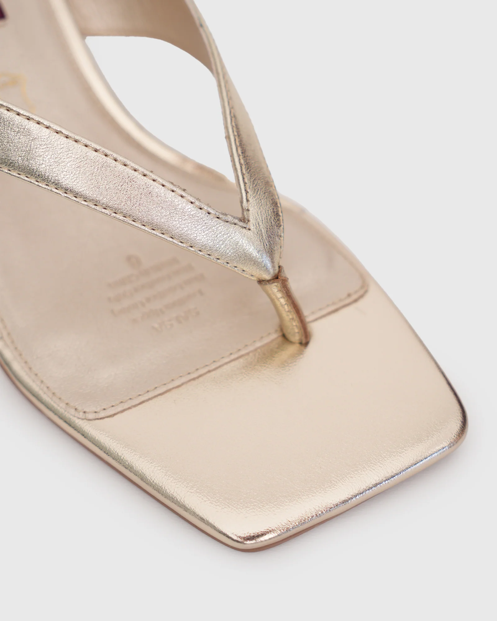 SALSA Leather Thong Mule Sandals - Image 2