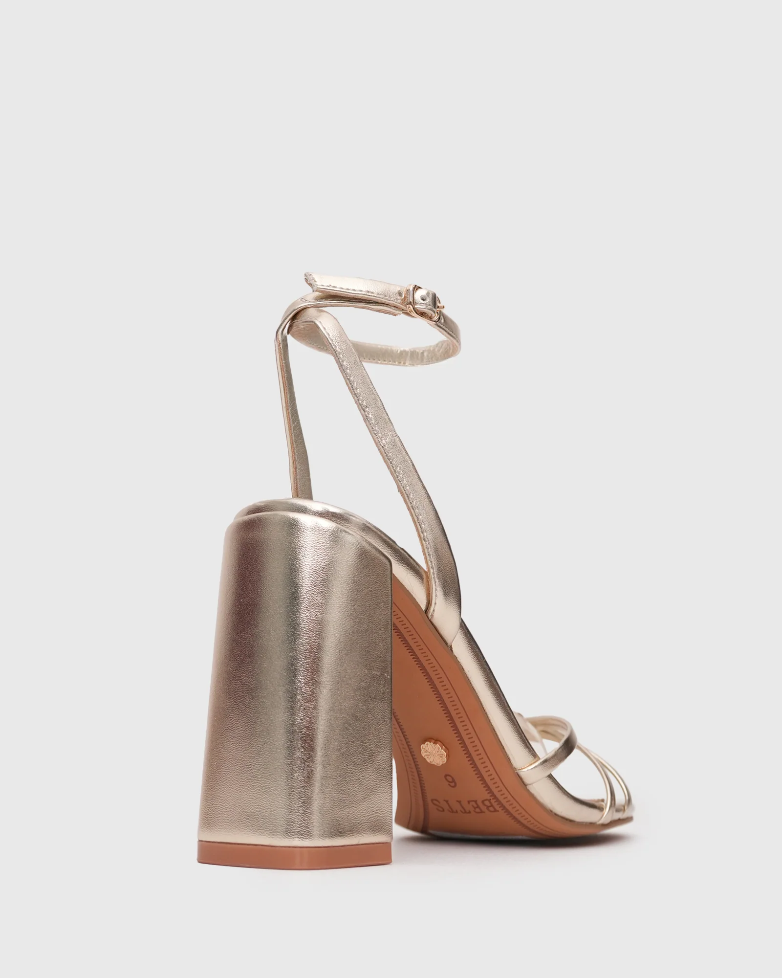 SOLANA Strappy High Block Heel Sandals - Image 4