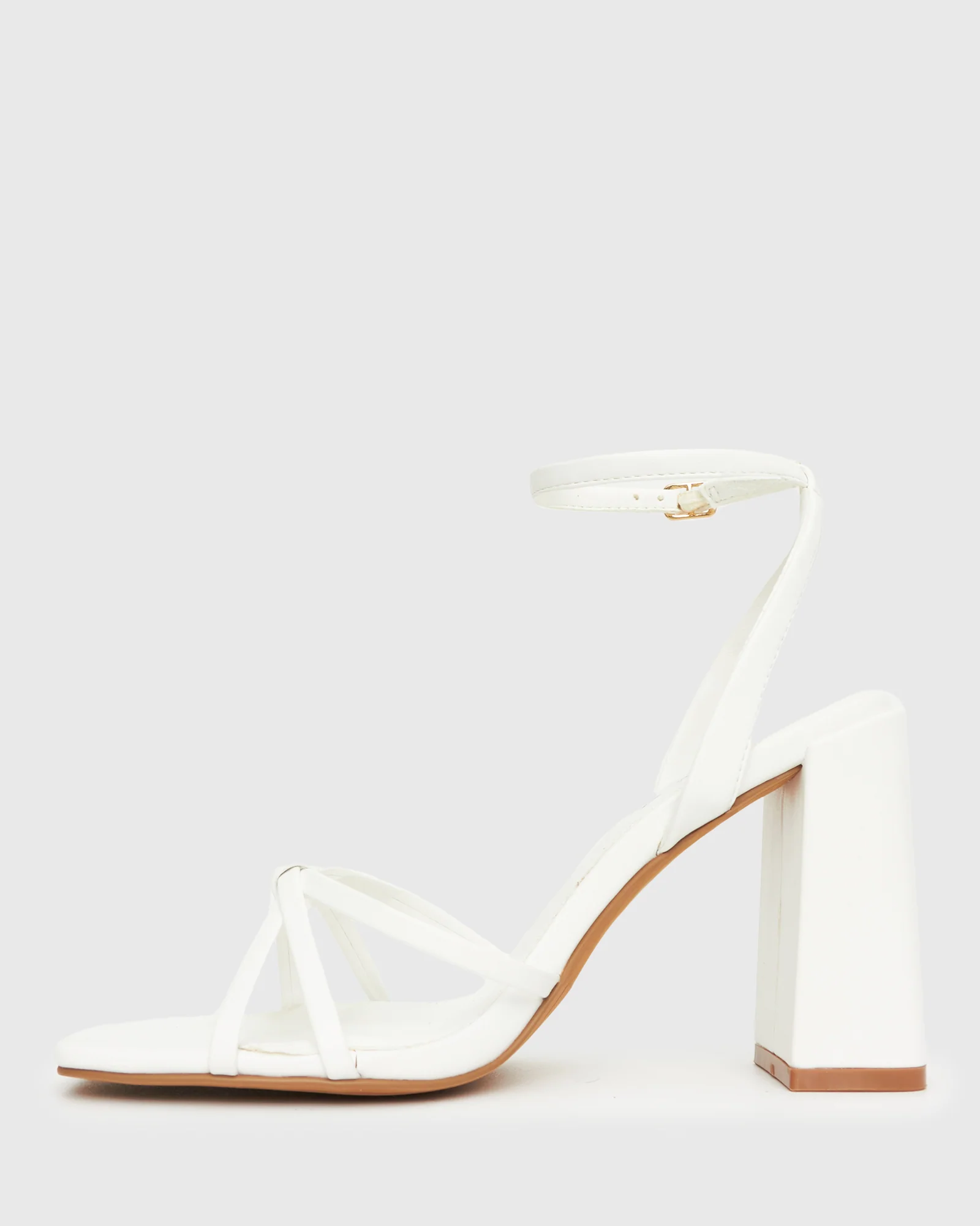 SOLANA Strappy High Block Heel Sandals - Image 3