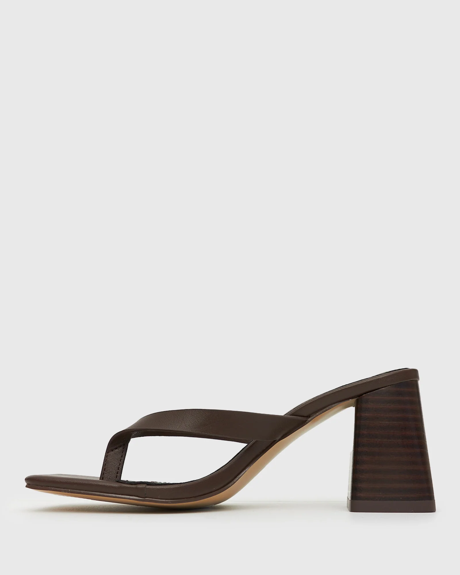SUNDOWNER Leather Thong Mule Sandals - Image 3