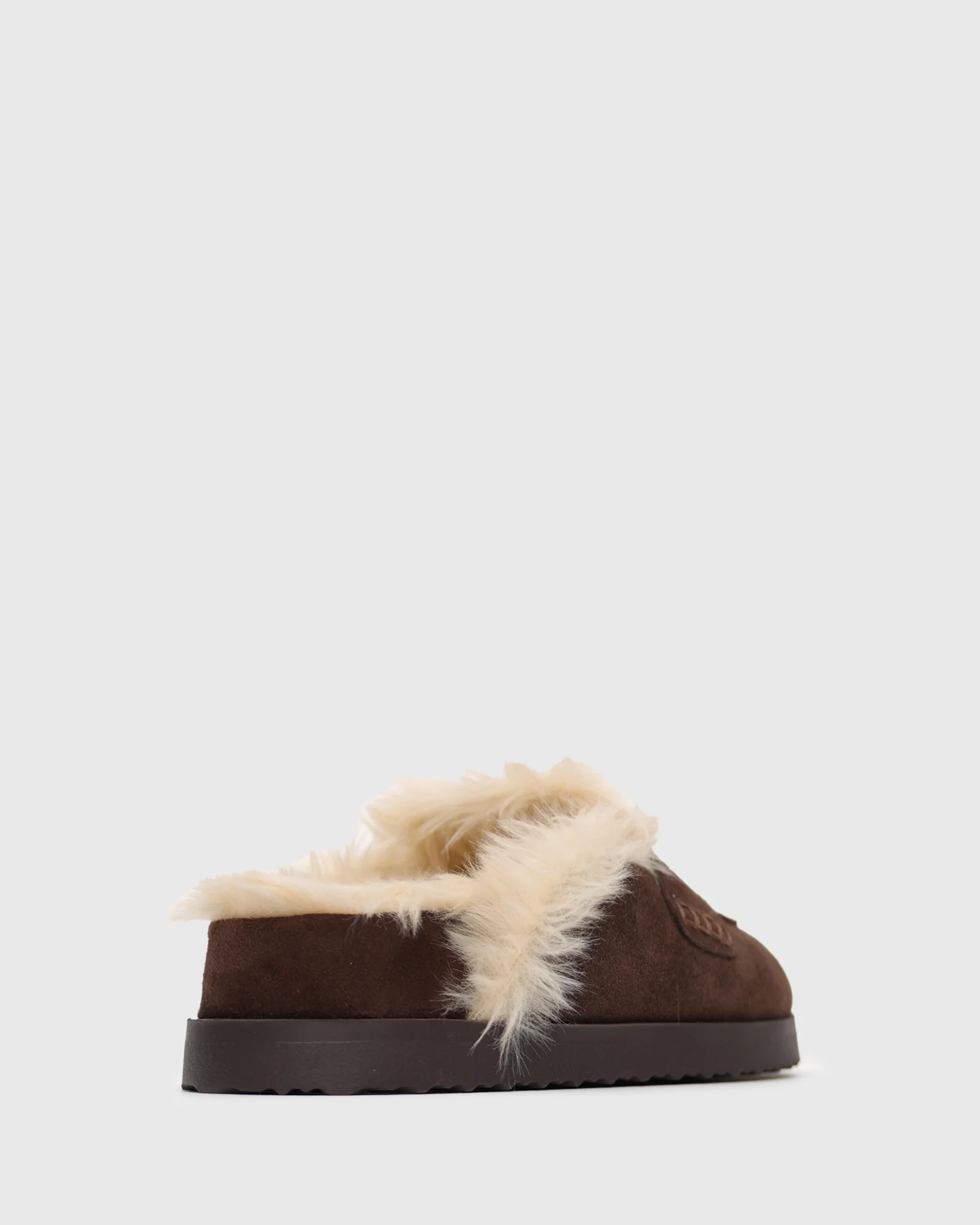 PRE-ORDER TOBY Suede Leather Fur-Lined Mules - Image 4