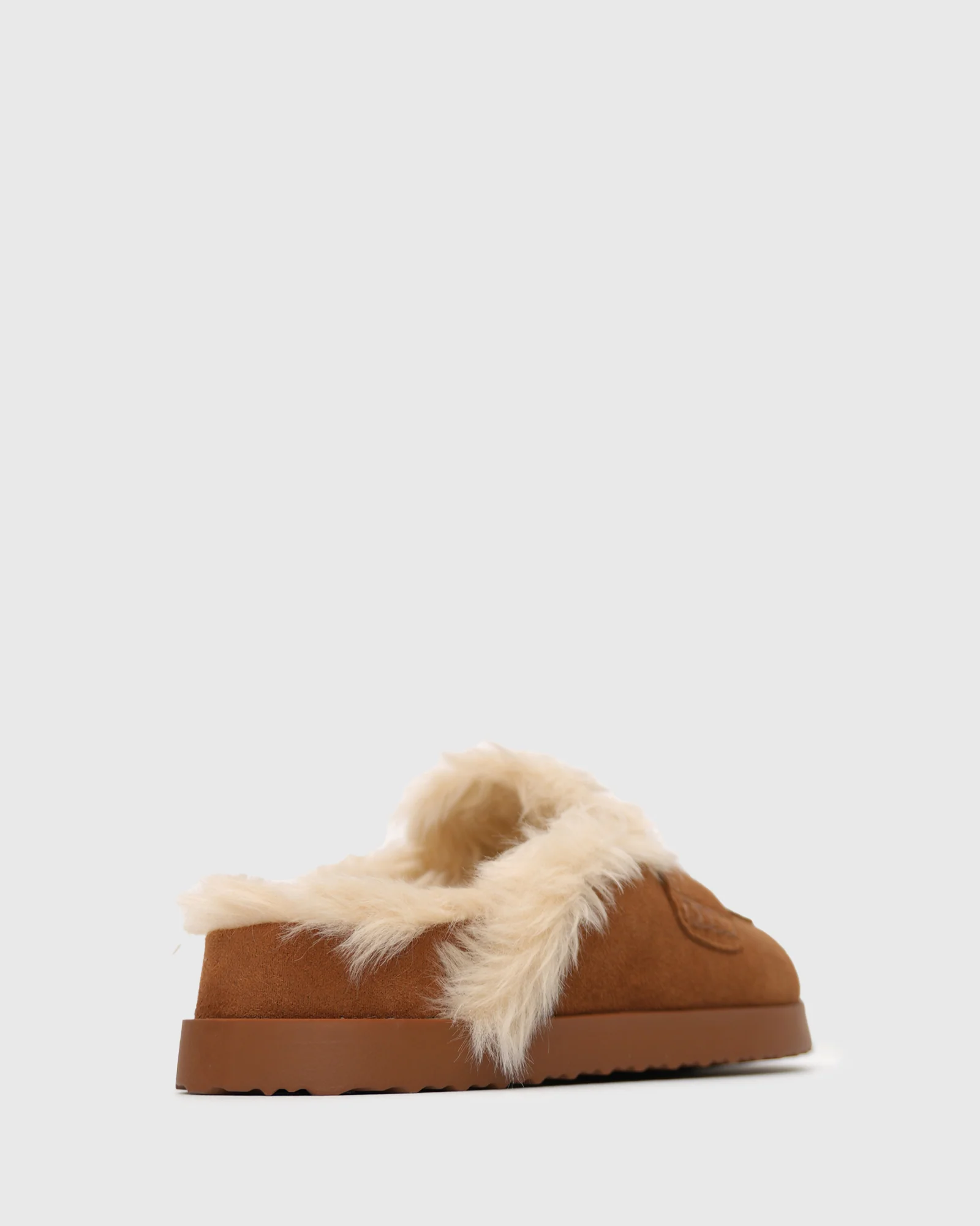 PRE-ORDER TOBY Suede Leather Fur-Lined Mules - Image 4