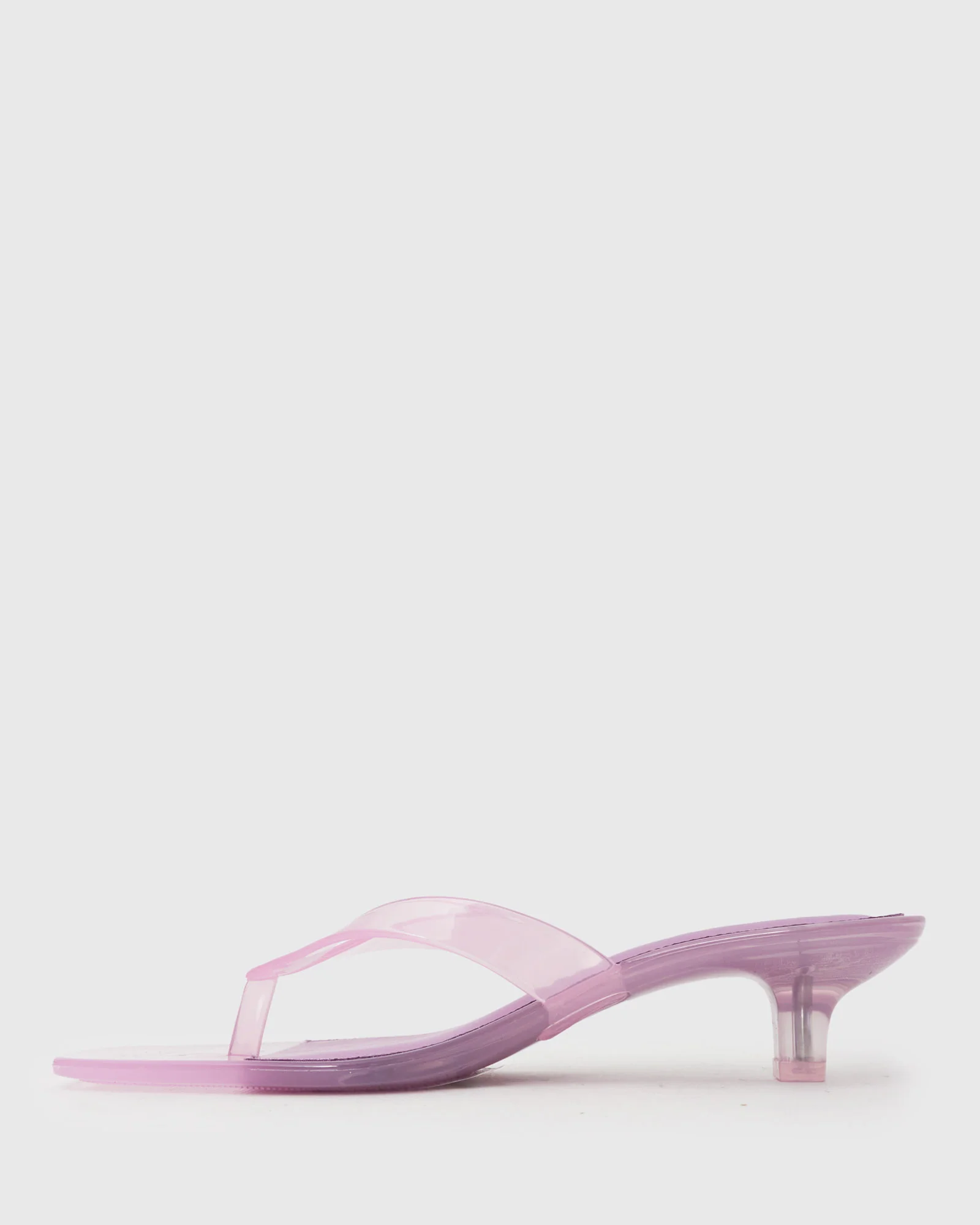 TYLA Jelly Kitten Heel Thong Sandals - Image 4