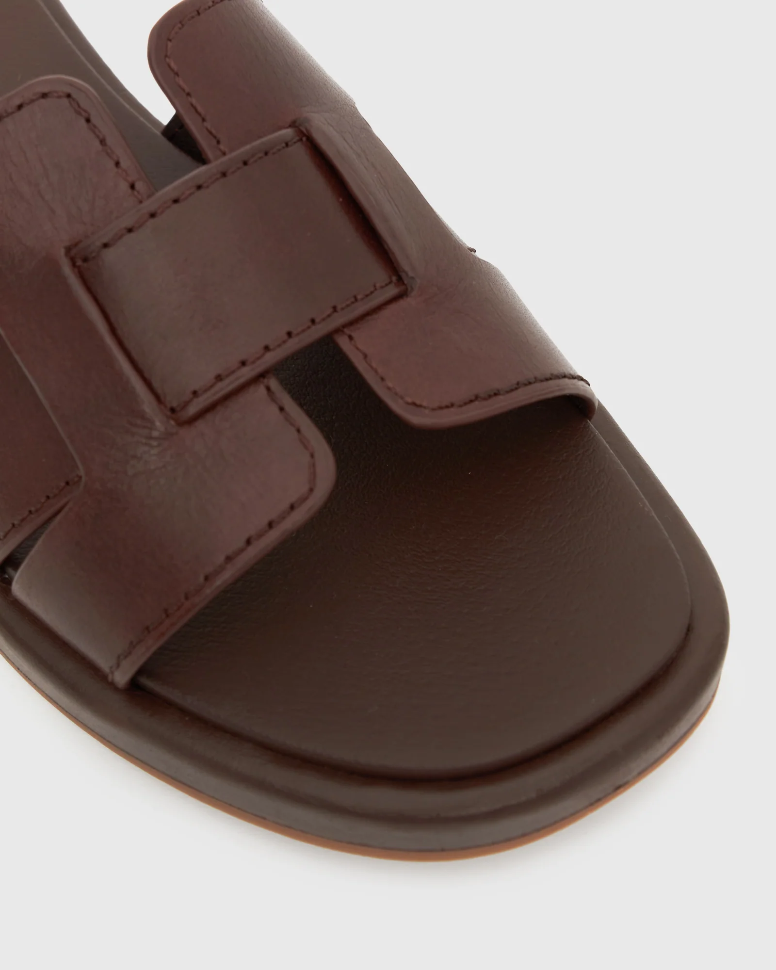 Wider Fit BELLA Leather Flat Slides - Image 2