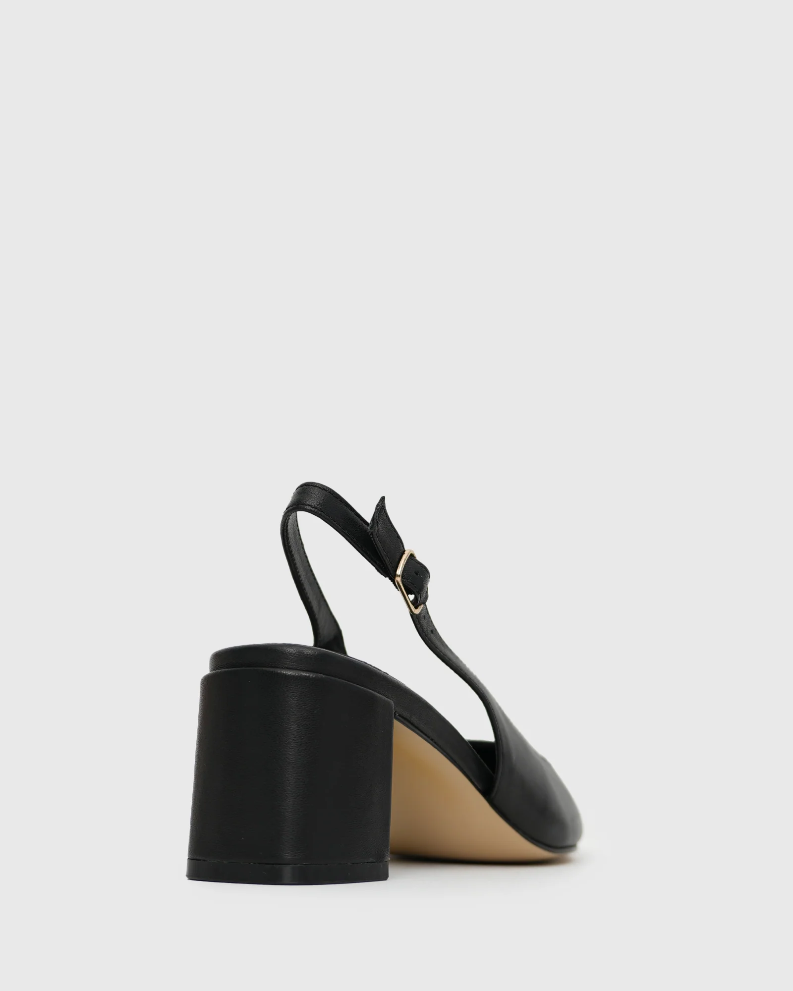 Wider Fit KENDRA Leather Pointed Toe Slingback Pumps - Image 4
