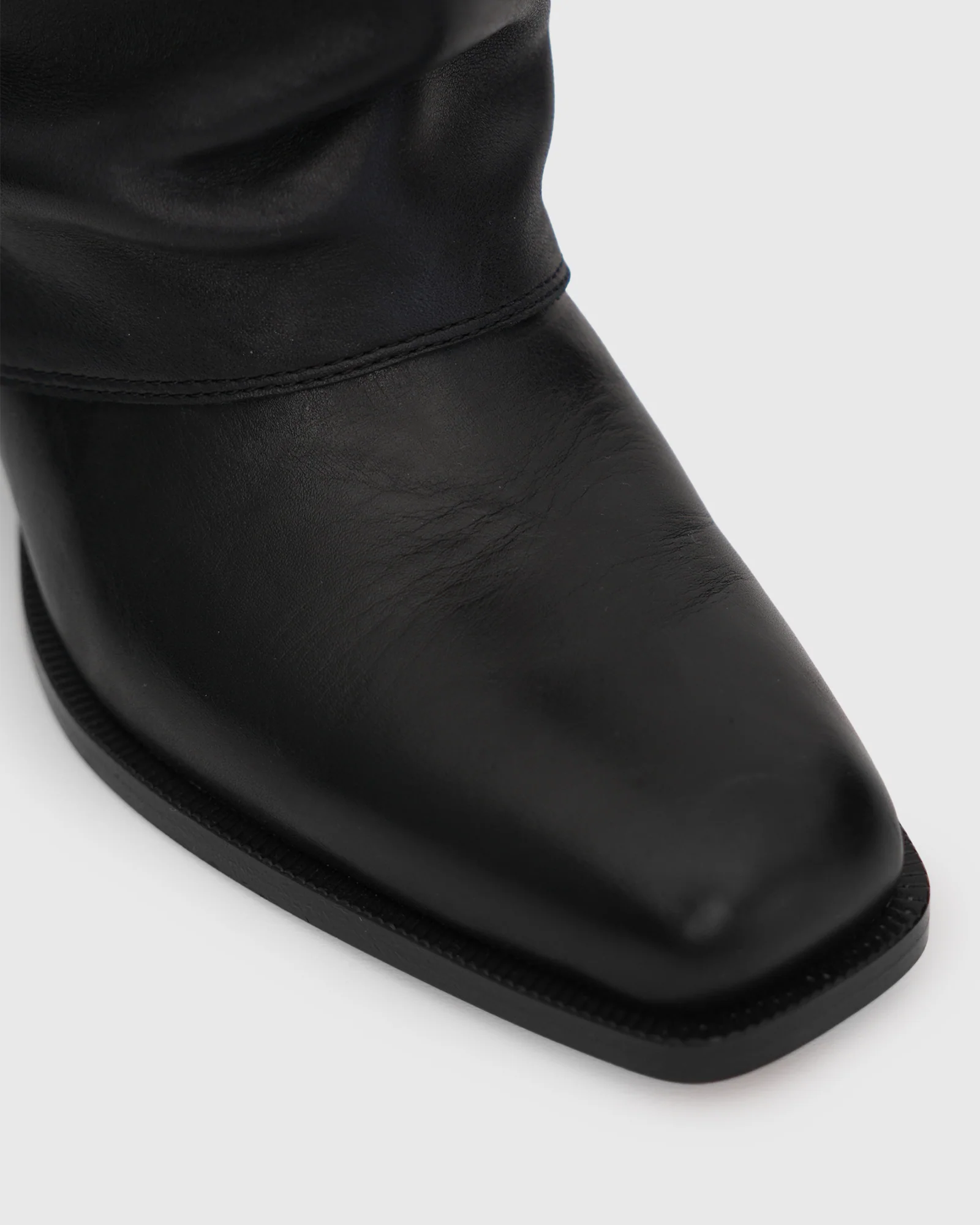 PRE-ORDER WINNIE Leather Cuffed Knee Boots - Image 4