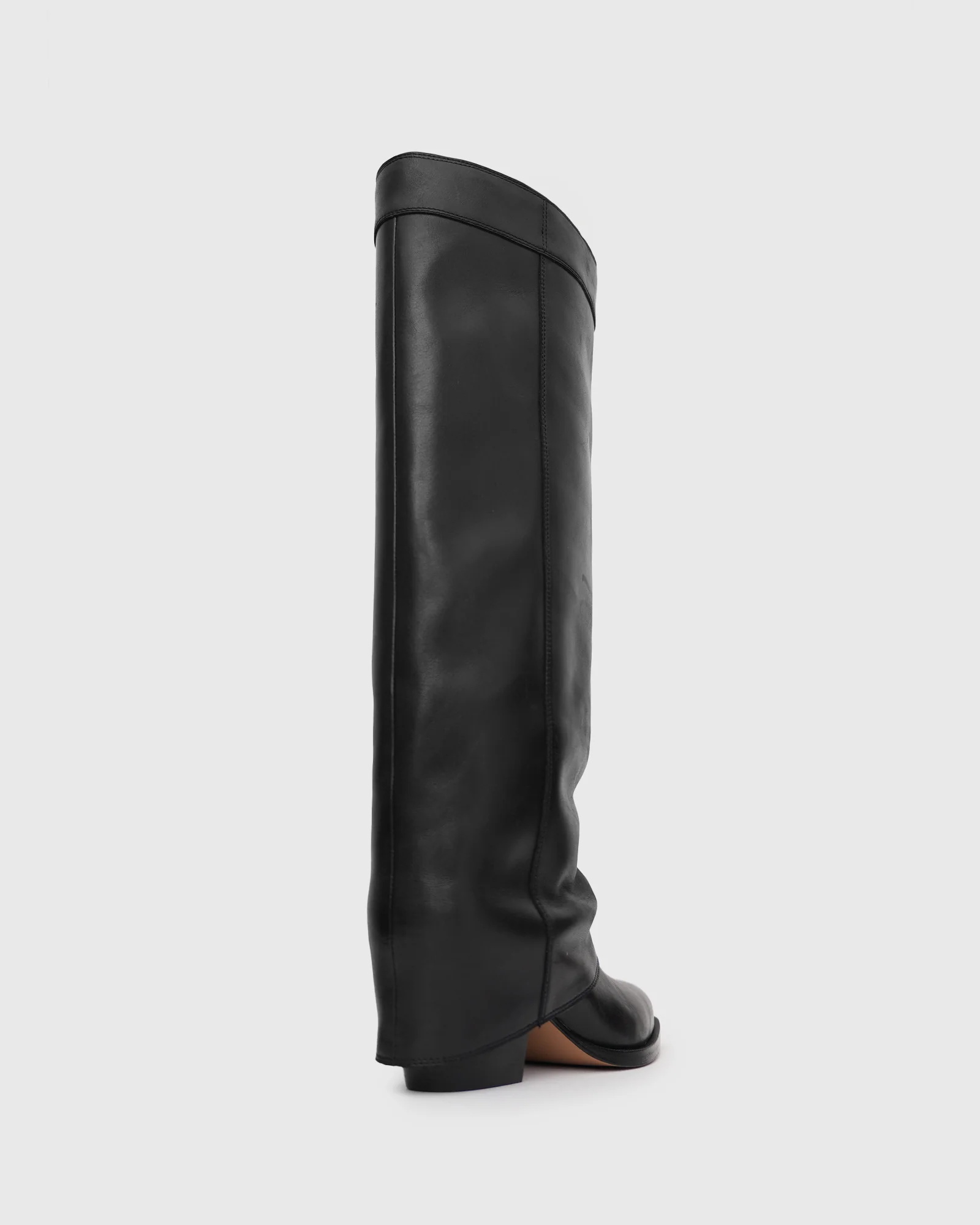 PRE-ORDER WINNIE Leather Cuffed Knee Boots - Image 6