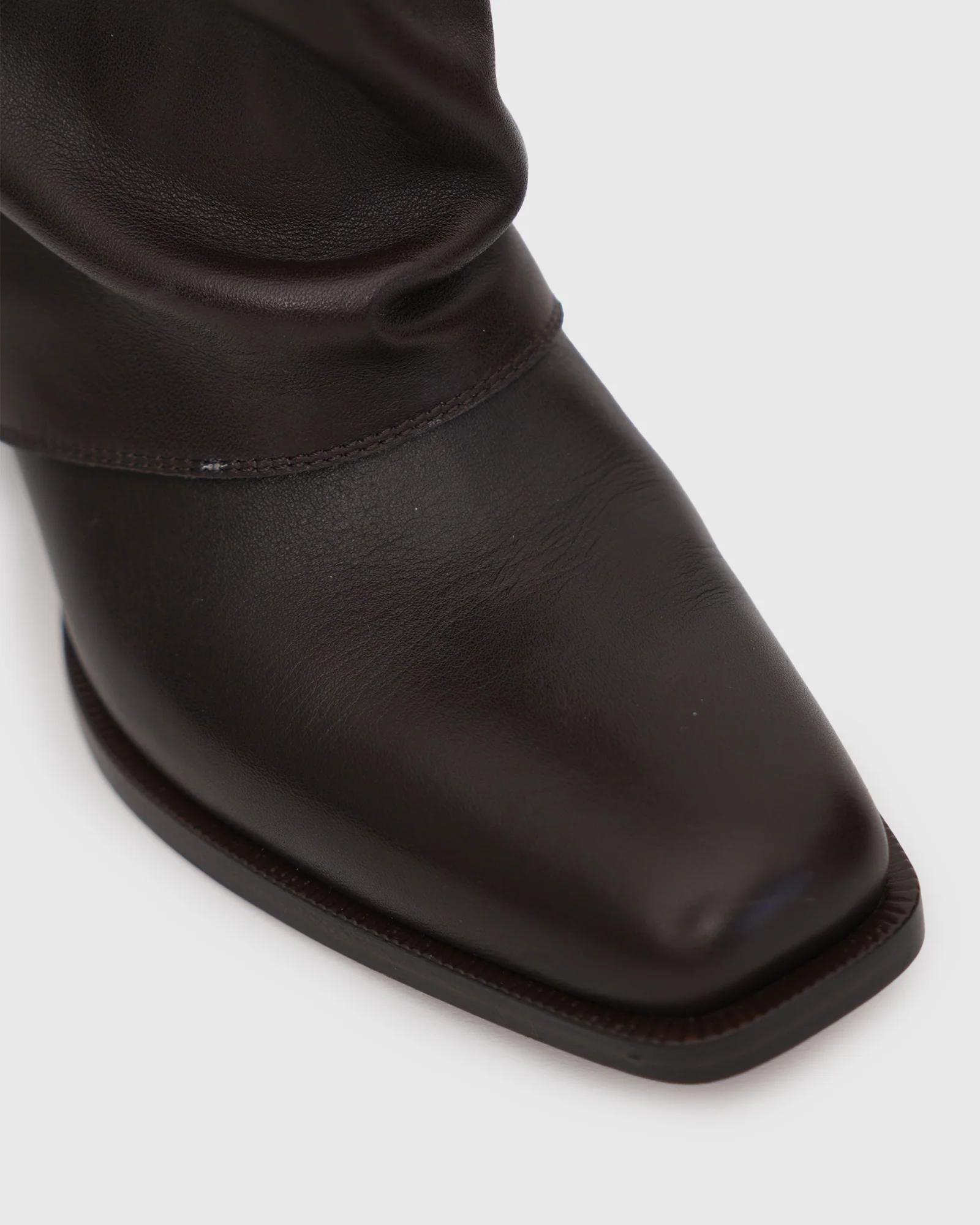 PRE-ORDER WINNIE Leather Cuffed Knee Boots - Image 3