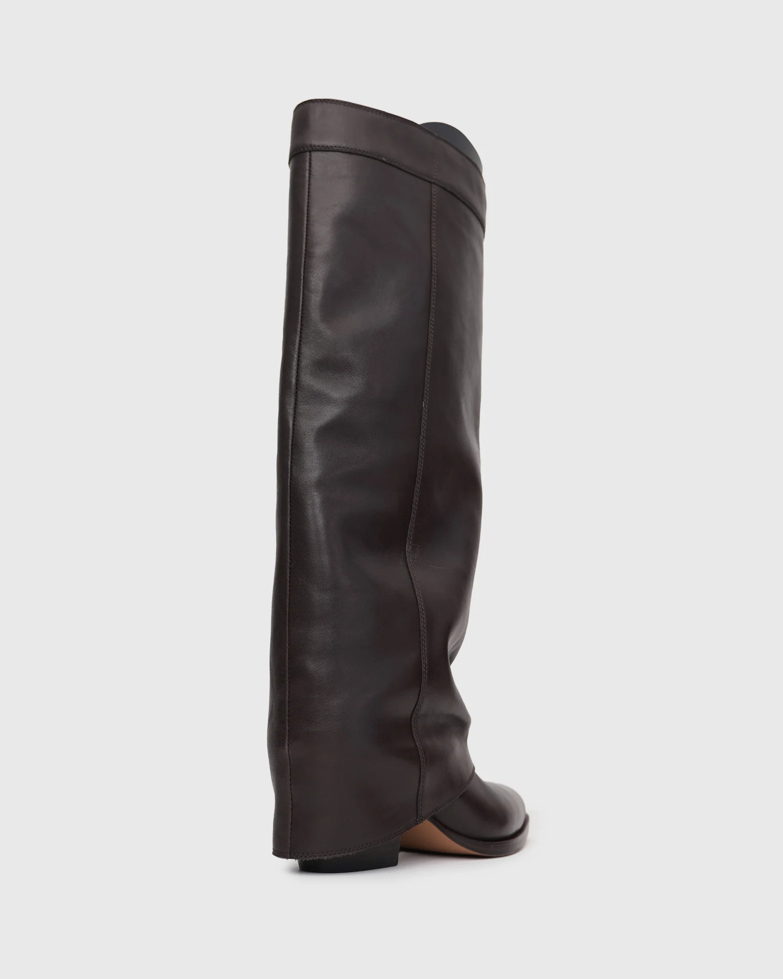 PRE-ORDER WINNIE Leather Cuffed Knee Boots - Image 5
